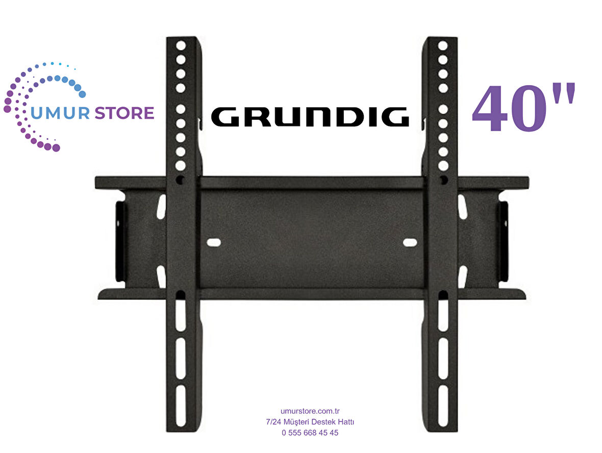 Grundig 40 Gjf 6000 B 40'' 101 Ekran Uydu Alıcılı 32”, 39”, 40” Uyumlu Lcd Led TV Sabit Duvar Askı Aparatı