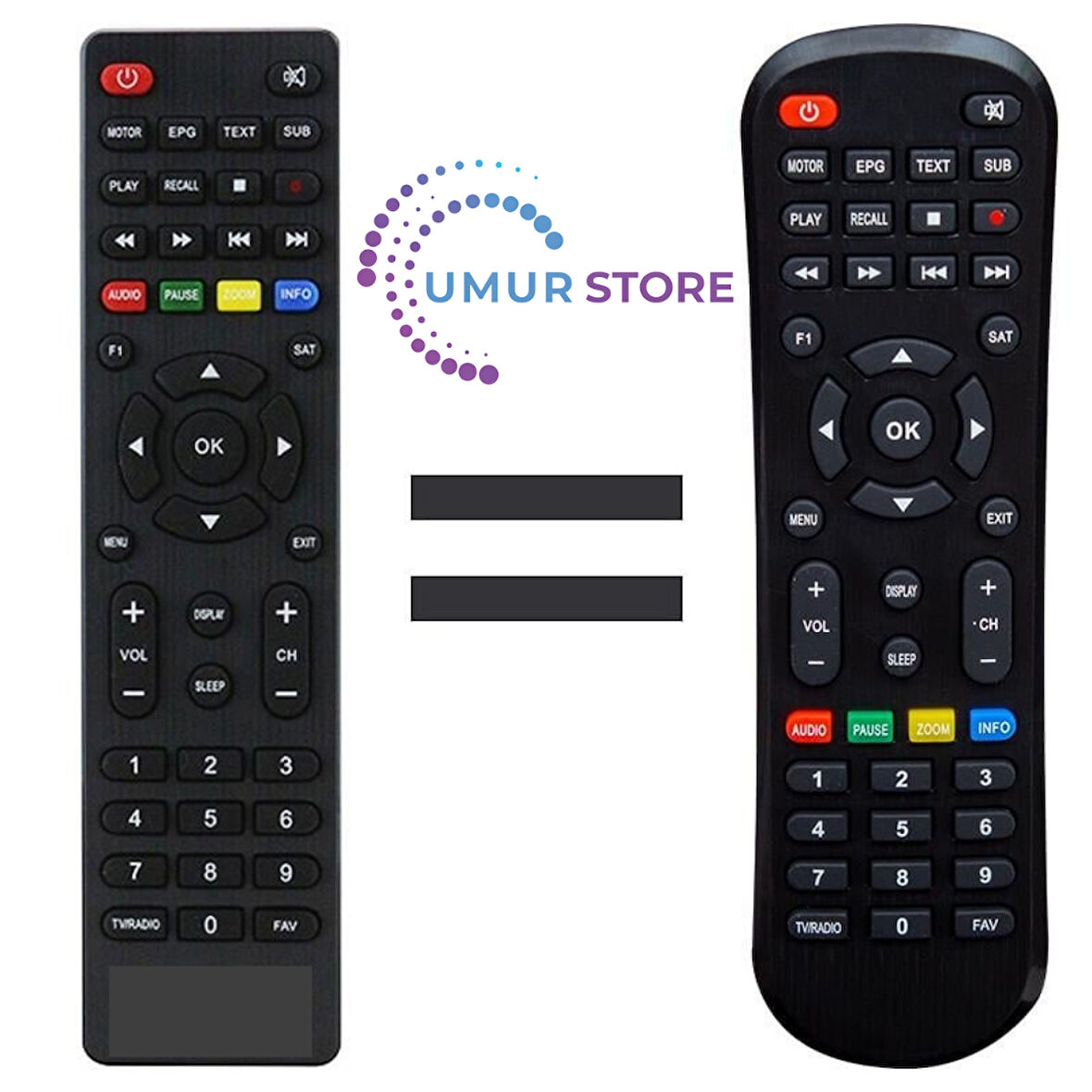 Korax Hitech Mini HD Uydu Alıcı Kumandası