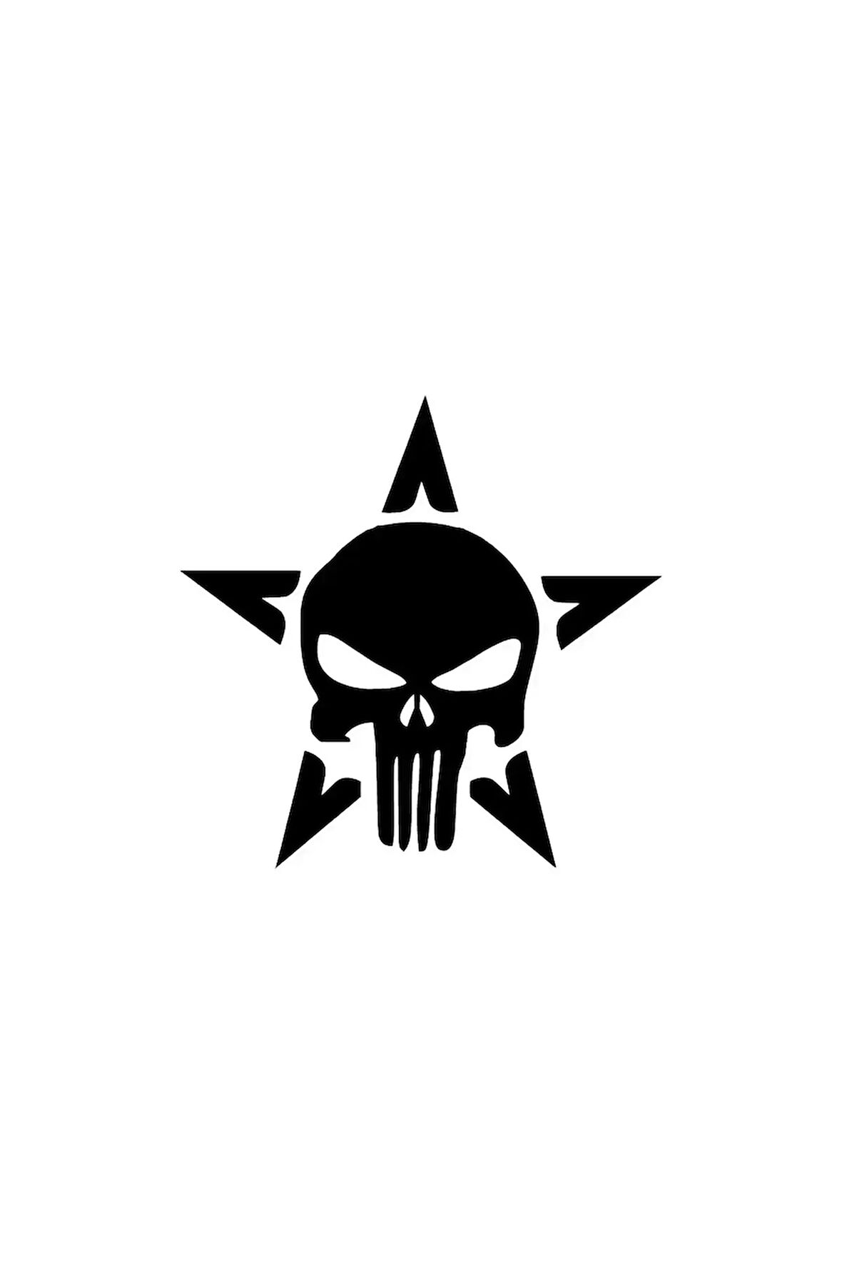 Punisherusarmy Sticker Oto Motor Laptop Duvar Folyo Sticker 10X10 Cm Lcst [Lcst]