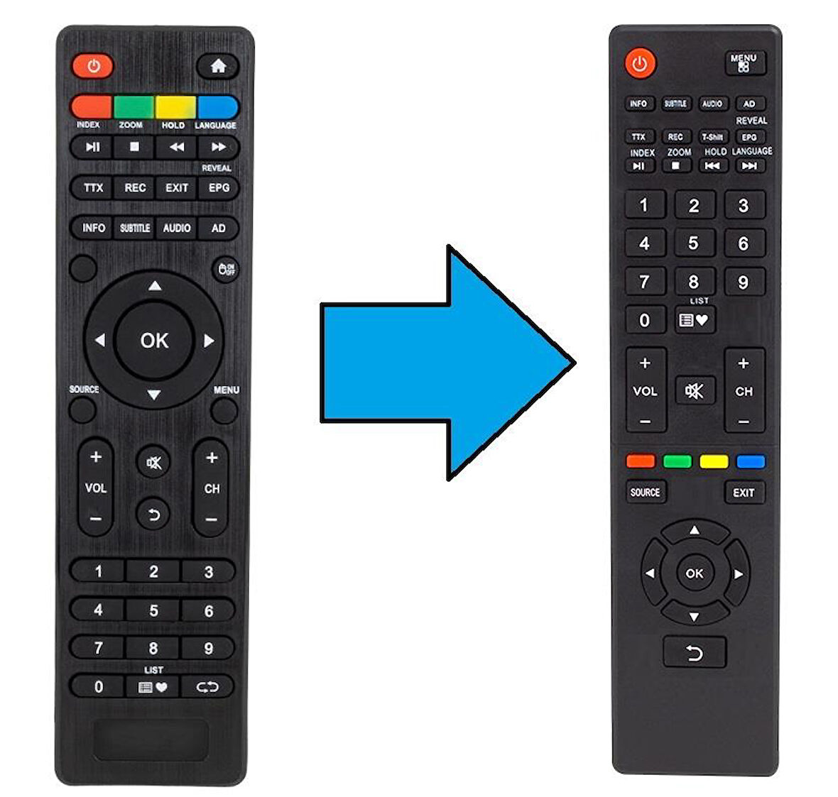 Dijitsu Andorid Smart Led Tv Kumandası-Resimde Sağdaki Gönderilir