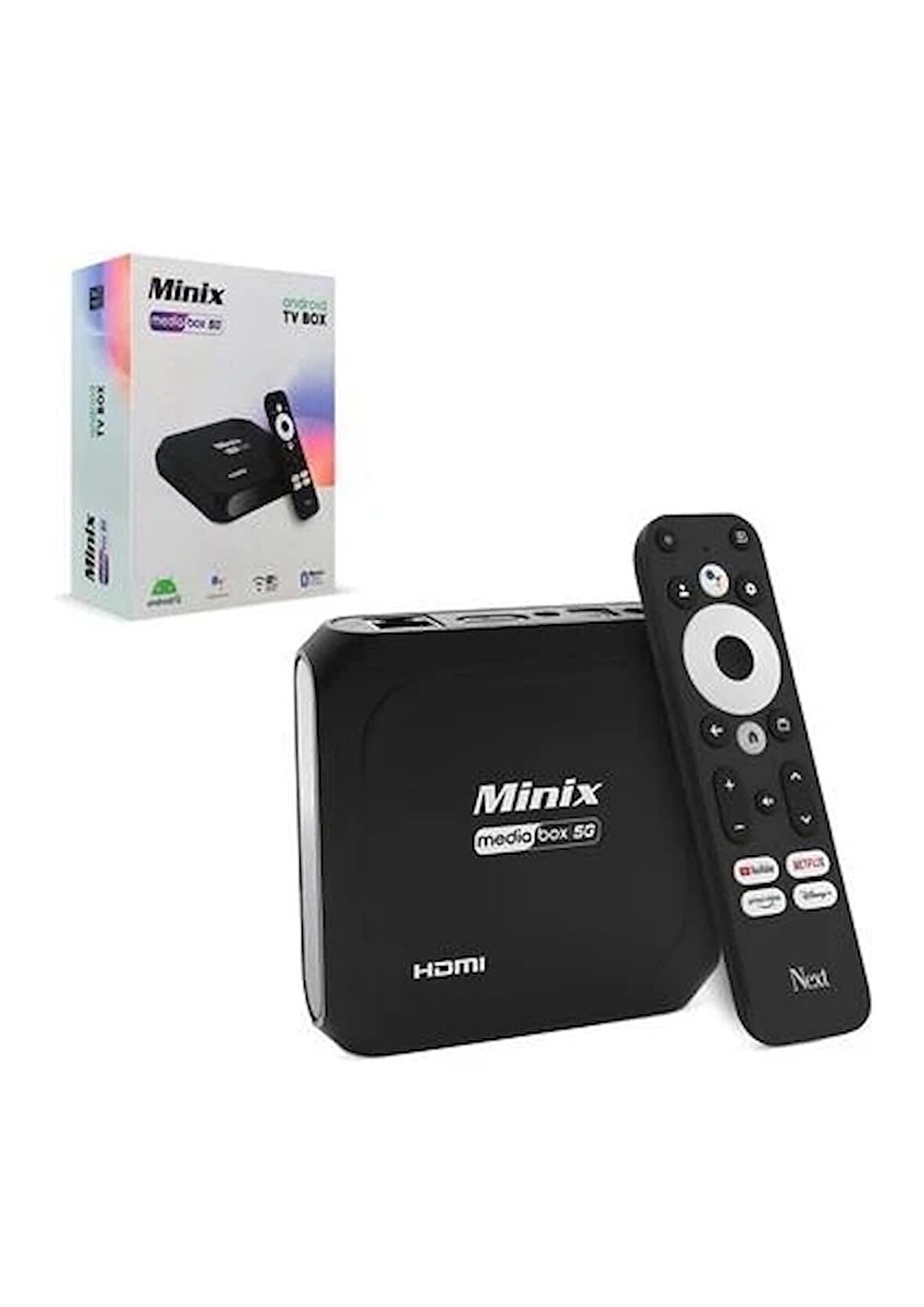 Next Minix Mediabox 5g Androıd Box 4K 2g Ram - 16GB Hafıza Sesli Kumanda