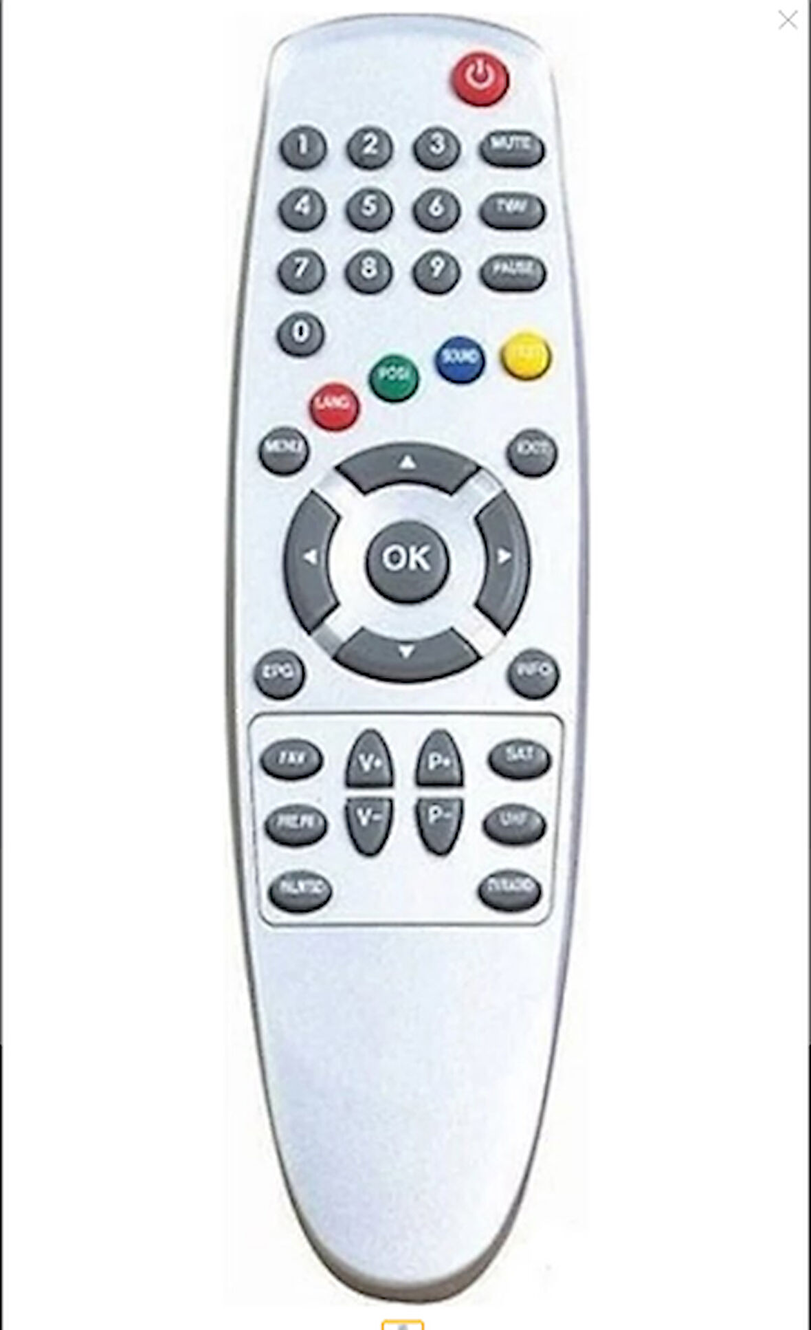 TECHSTAR 5000 Uydu Alıcı Kumandası