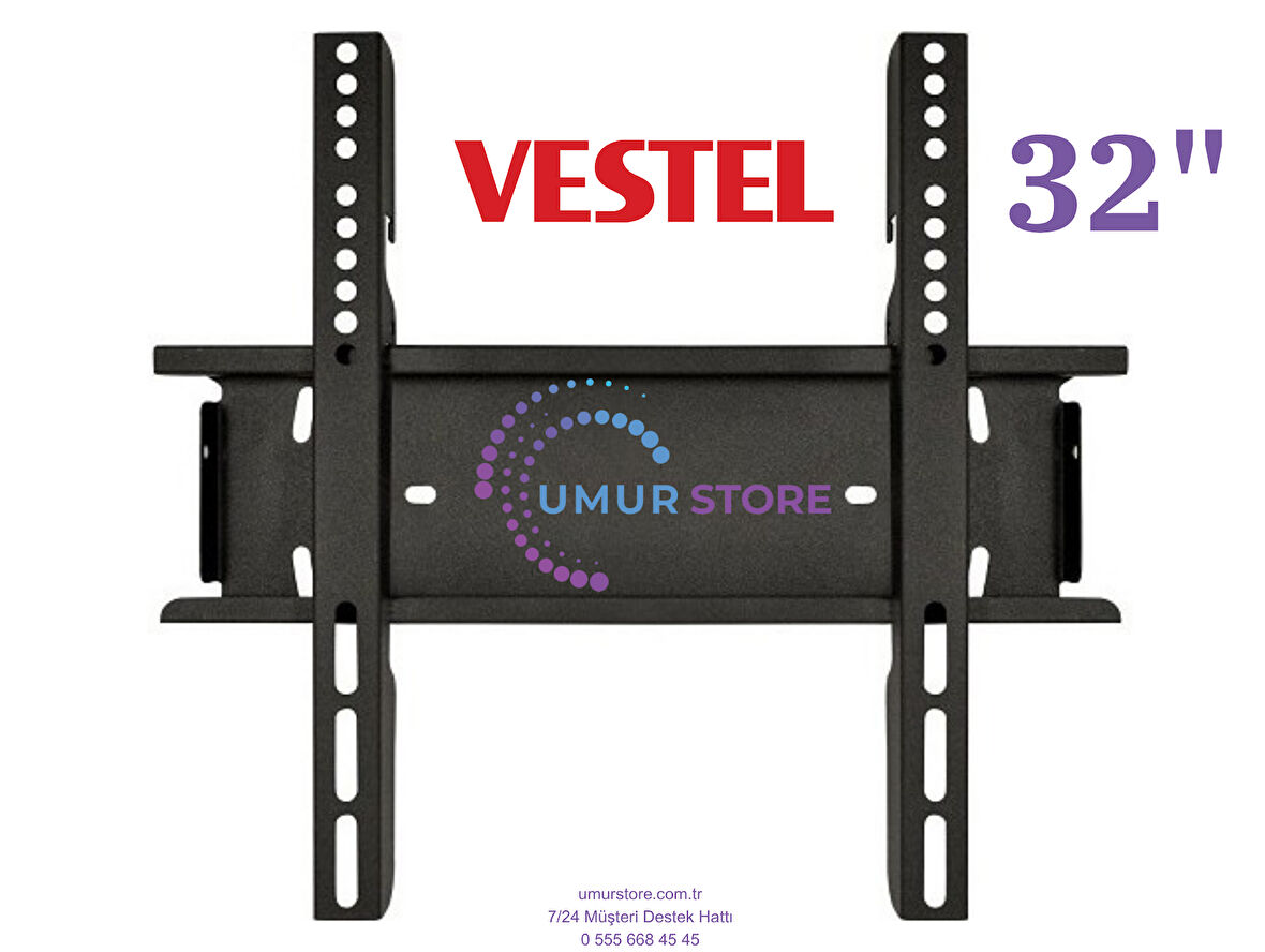 VESTEL 32FV9750 Full HD 32'' 80 Ekran Uydu Alıcılı Smart 32”, 39”, 40” inç Uyumlu Lcd Led TV Sabit Duvar Askı Aparatı