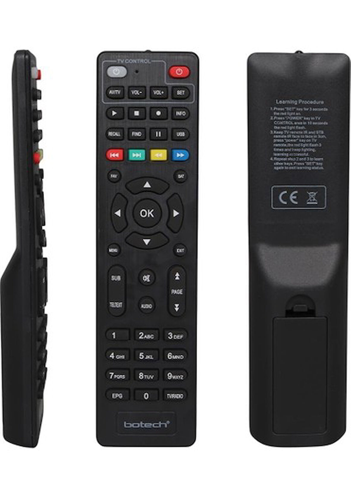 Botech Piko 502 Hd Tv Kontrollü Uydu Alıcı Kumandası