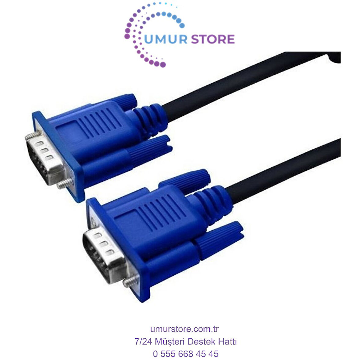 VGA To VGA 1,5 mt VGA Görüntü Aktarma Kablosu