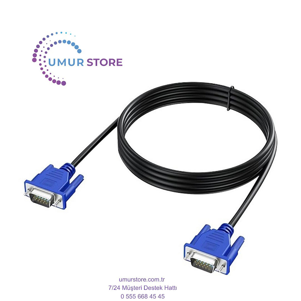 VGA Kablo 15 Pin / 3 Metre Poşetli
