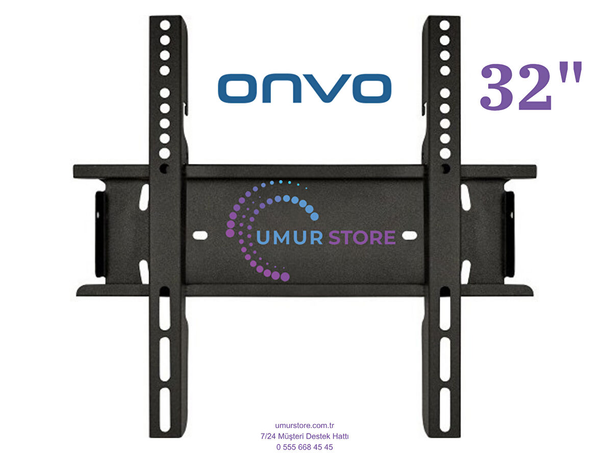 ONVO 32OVF9000H 32’’ 82 Ekran Uydu Alıcılı HD 32”, 39”, 40” Uyumlu Lcd Led TV Sabit Duvar Askı Aparatı