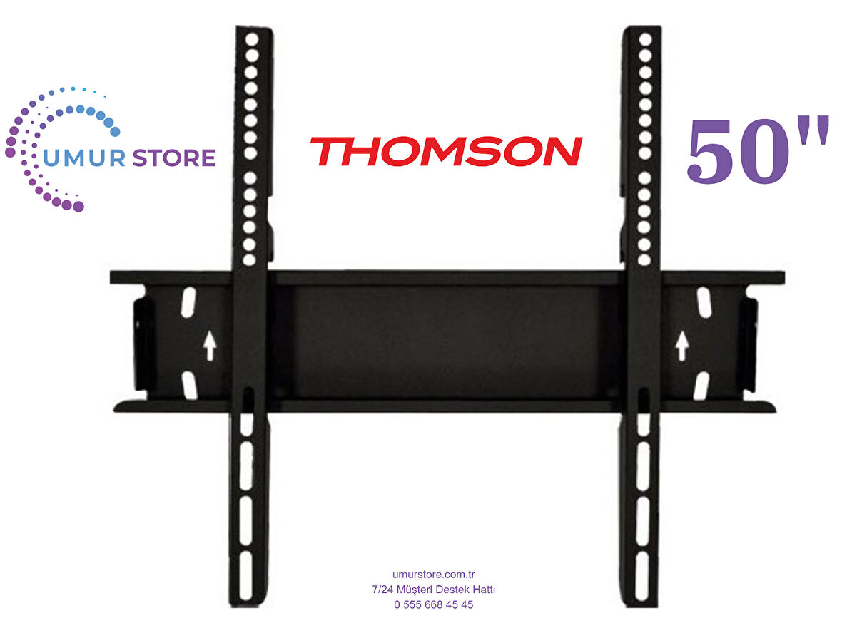 Thomson 50QG6C14 UHD 50" 126 Ekran 42”, 43”, 49”, 50” Uyumlu Lcd Led TV Sabit Duvar Askı Aparatı