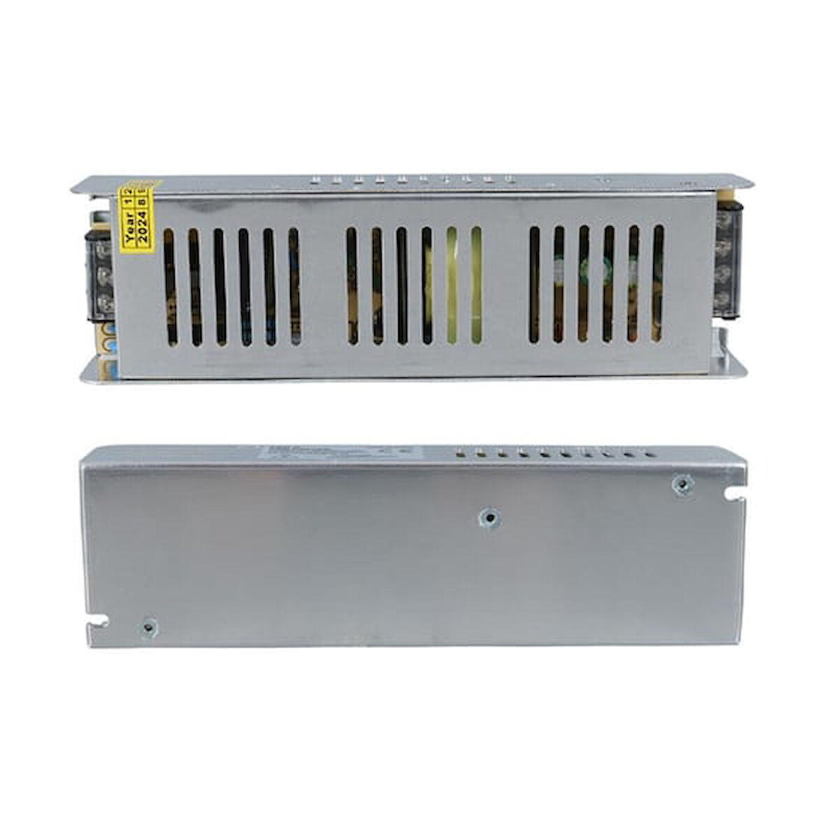 12 Volt 16.5 Amper 200 Watt Slim Metal Kasa Adaptör 200x60x40mm