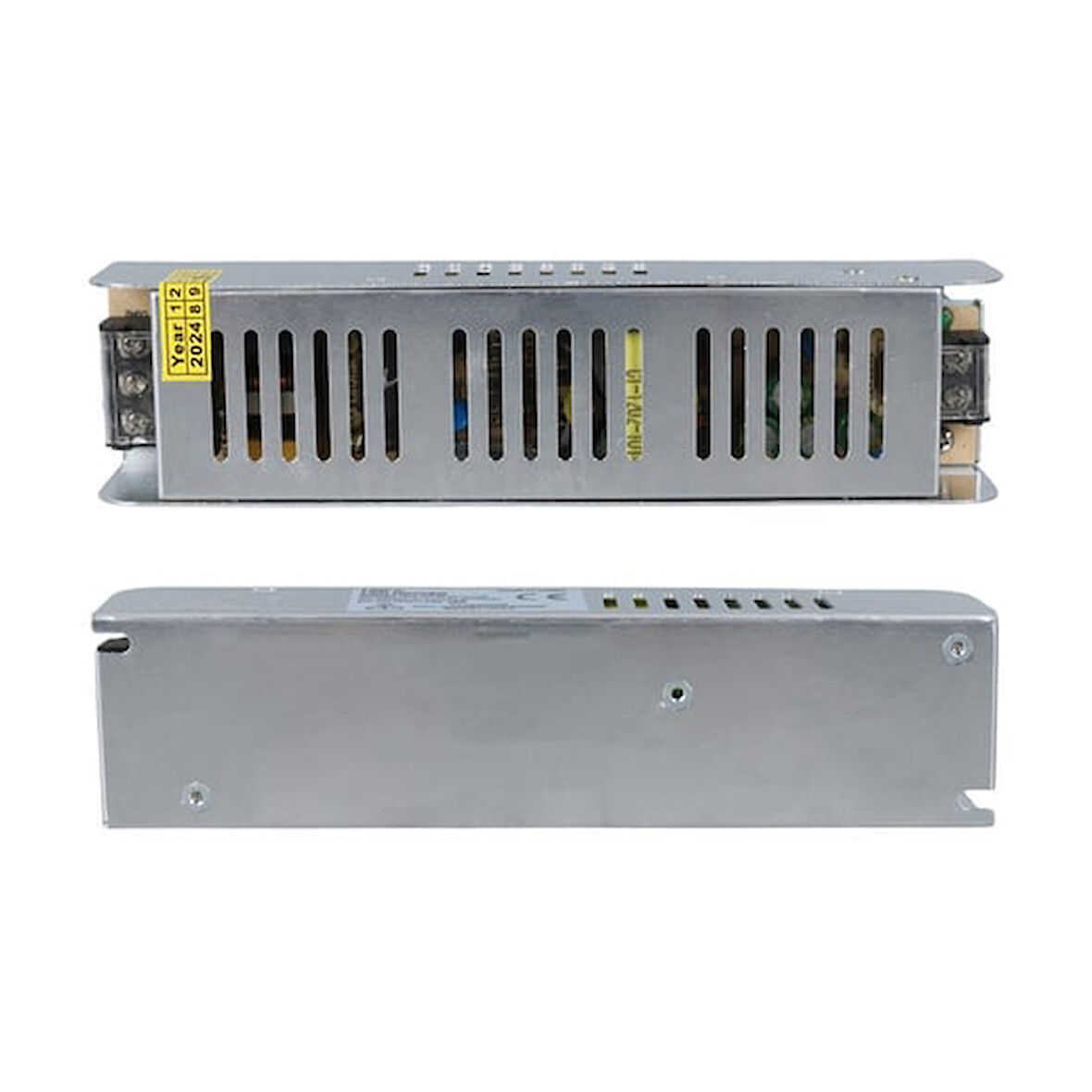 12 Volt 10 Amper 120 Watt Slim Metal Kasa Adaptör 190x48x38mm