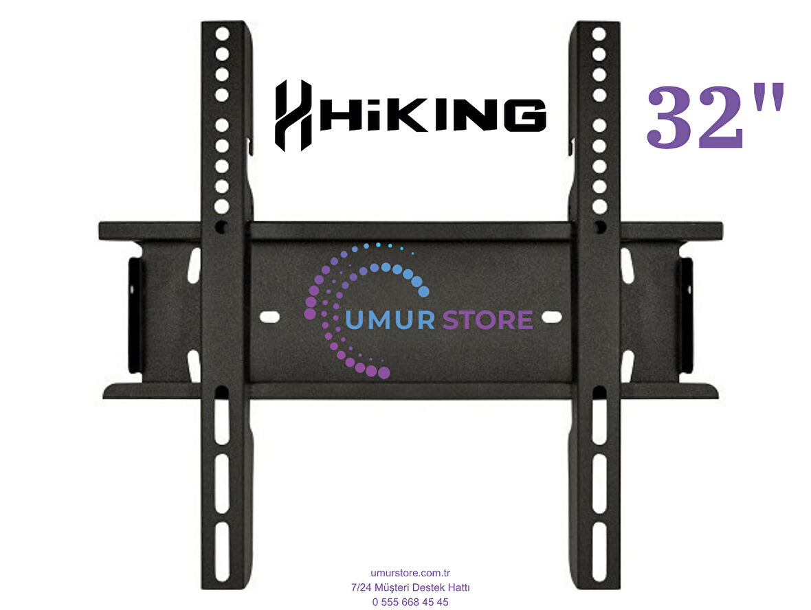 Hiking 32HS24000 32" 80 Ekran Uydu Alıcılı HD Android 32”, 39”, 40” Uyumlu Lcd Led TV Sabit Duvar Askı Aparatı