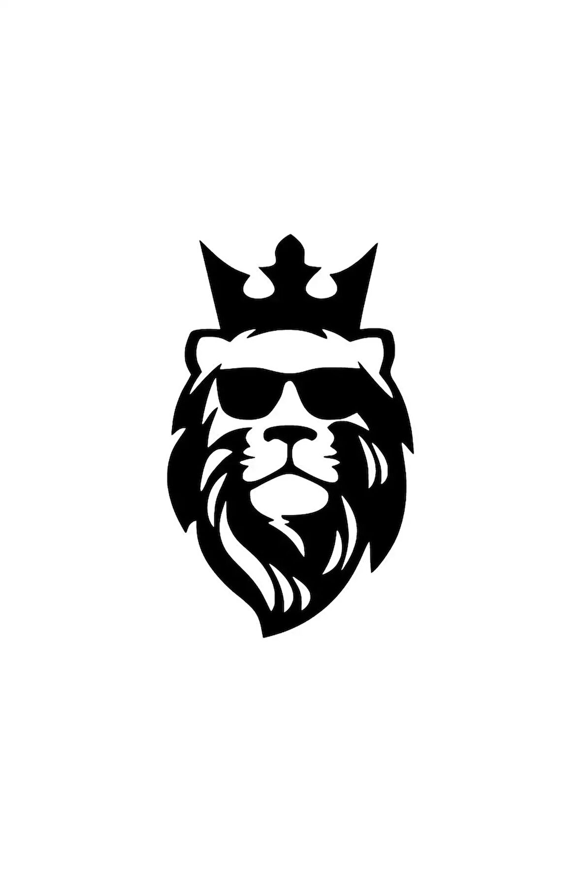 Aslan Kral - Araç, Oto, Laptop, Duvar Uyumlu Sticker 50*80 Cm