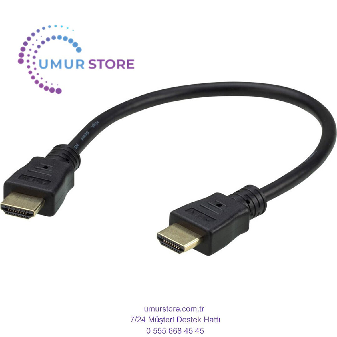 2L-7DA3H 0.3M HDMI KABLO TRUE 4K WITH ETHERNET