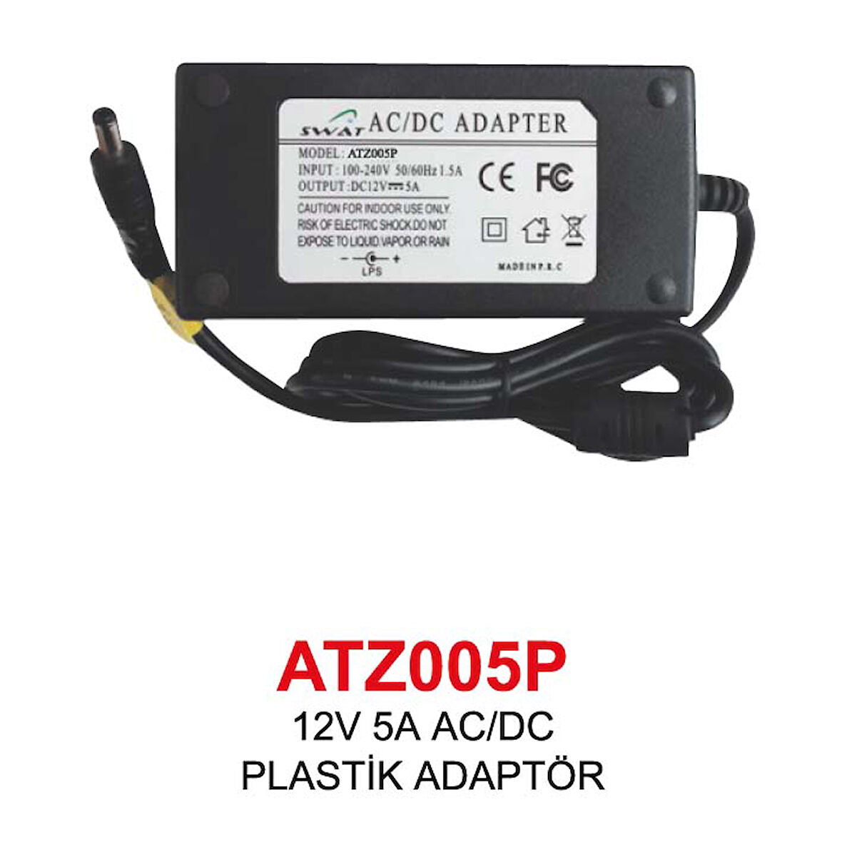 12V 5A AC/DC PLASTİK ADAPTÖR