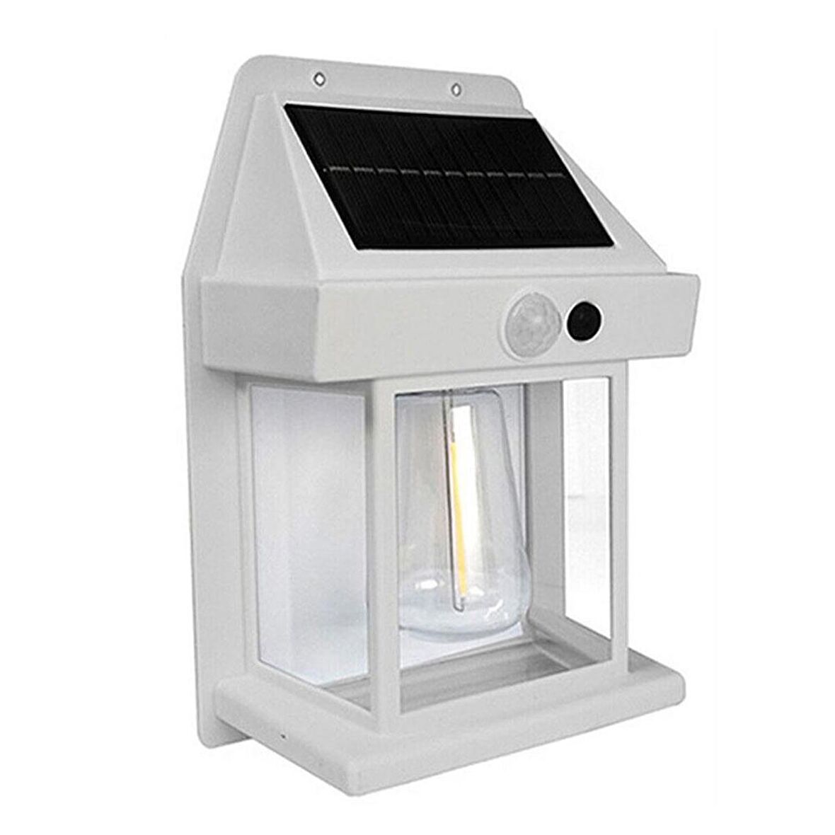 Güneş Enerjili Bahçe Led Ampul Sensörlü Bahçe Led  Su Geçirmez 3 Mod'lu Beyaz