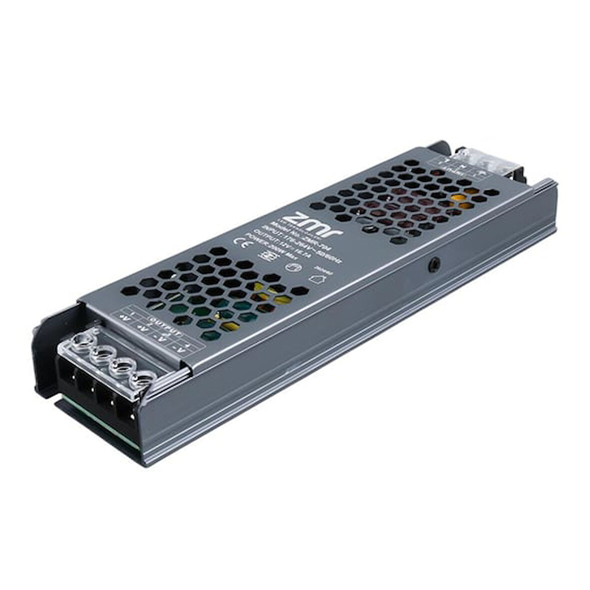 12 Volt 16.5 Amper 200 Watt Slim Metal Kasa Adaptör