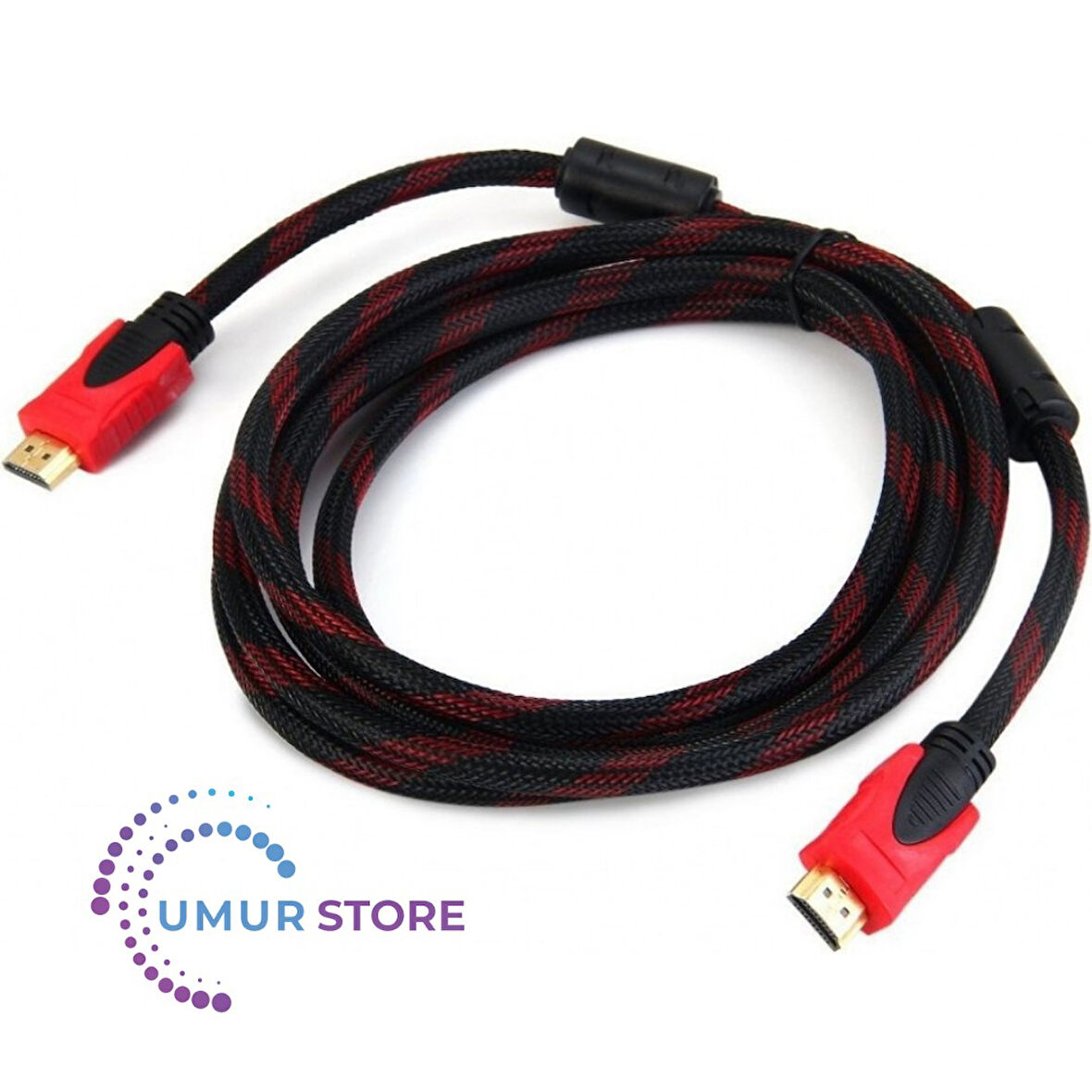 3m Metre 1080P Hasır Örgülü HDMI Kablo