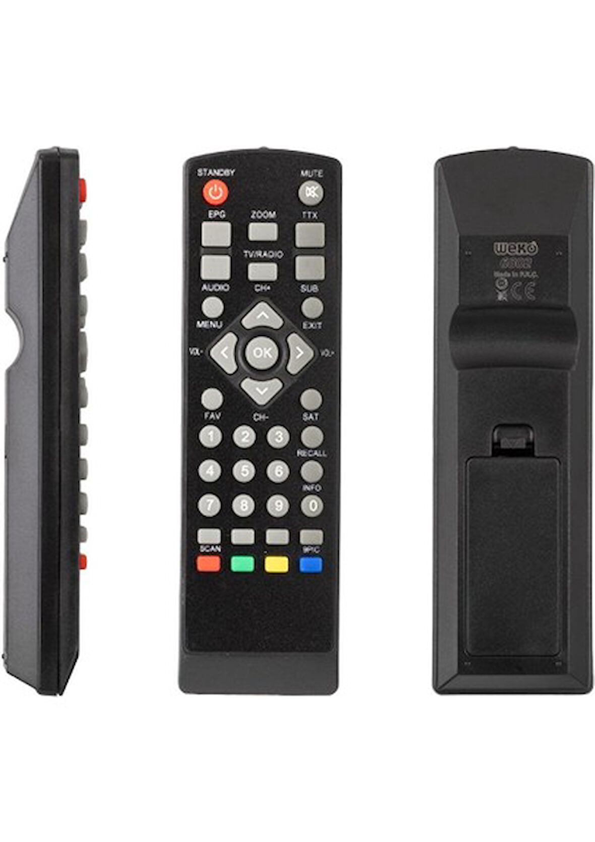 Korax Mini Sd - Hector Mini Scart  Wise Uydu Alıcı Kumandası