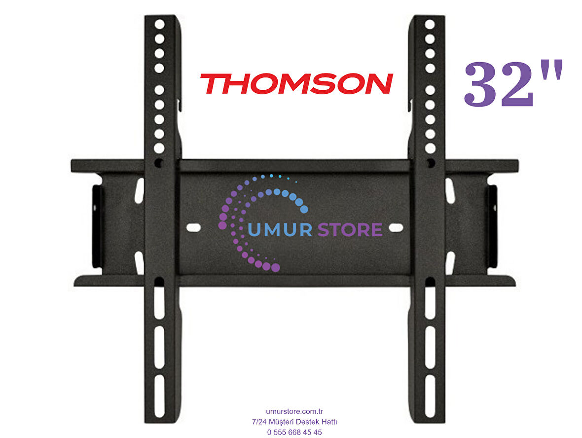 Thomson 32ha2s13w 32" 82 Ekran Uydu Alıcılı Hd 32”, 39”, 40” Uyumlu Lcd Led TV Sabit Duvar Askı Aparatı