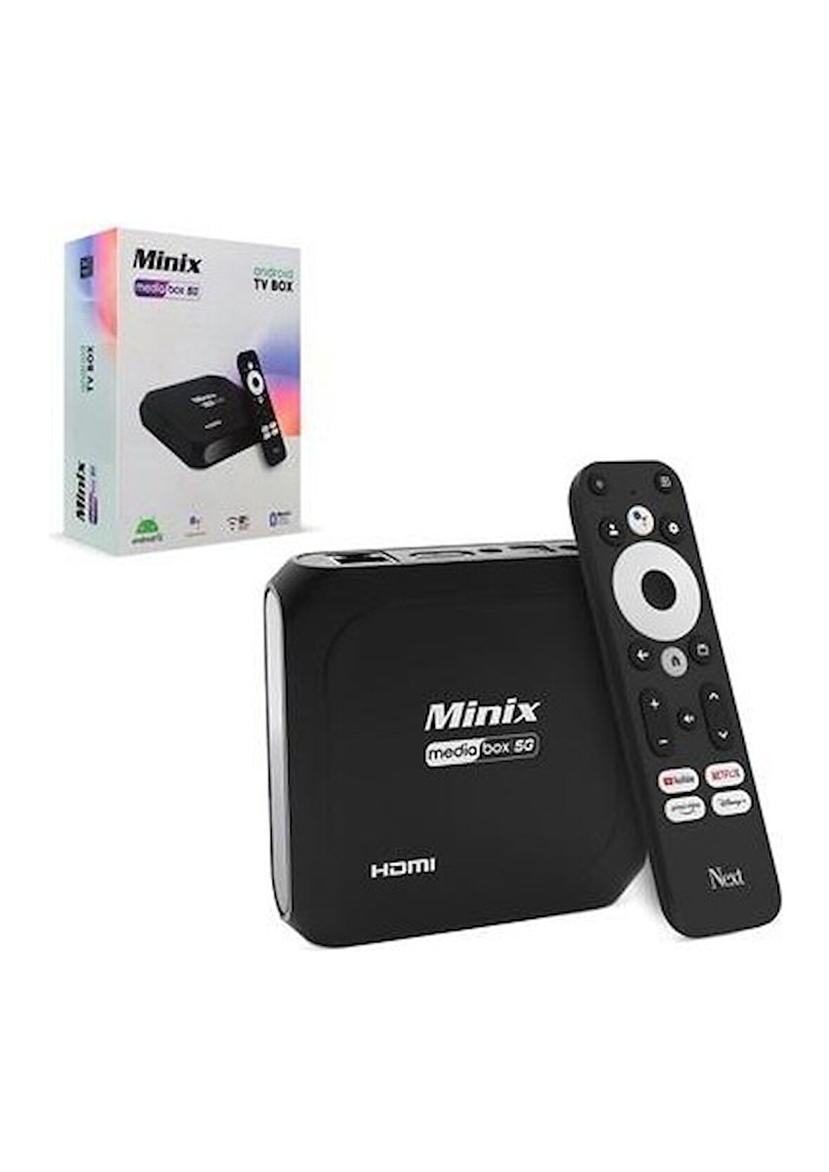 Next Minix Mediabox 5g Androıd Box 4K 2g Ram - 16GB Hafıza Sesli Kumanda