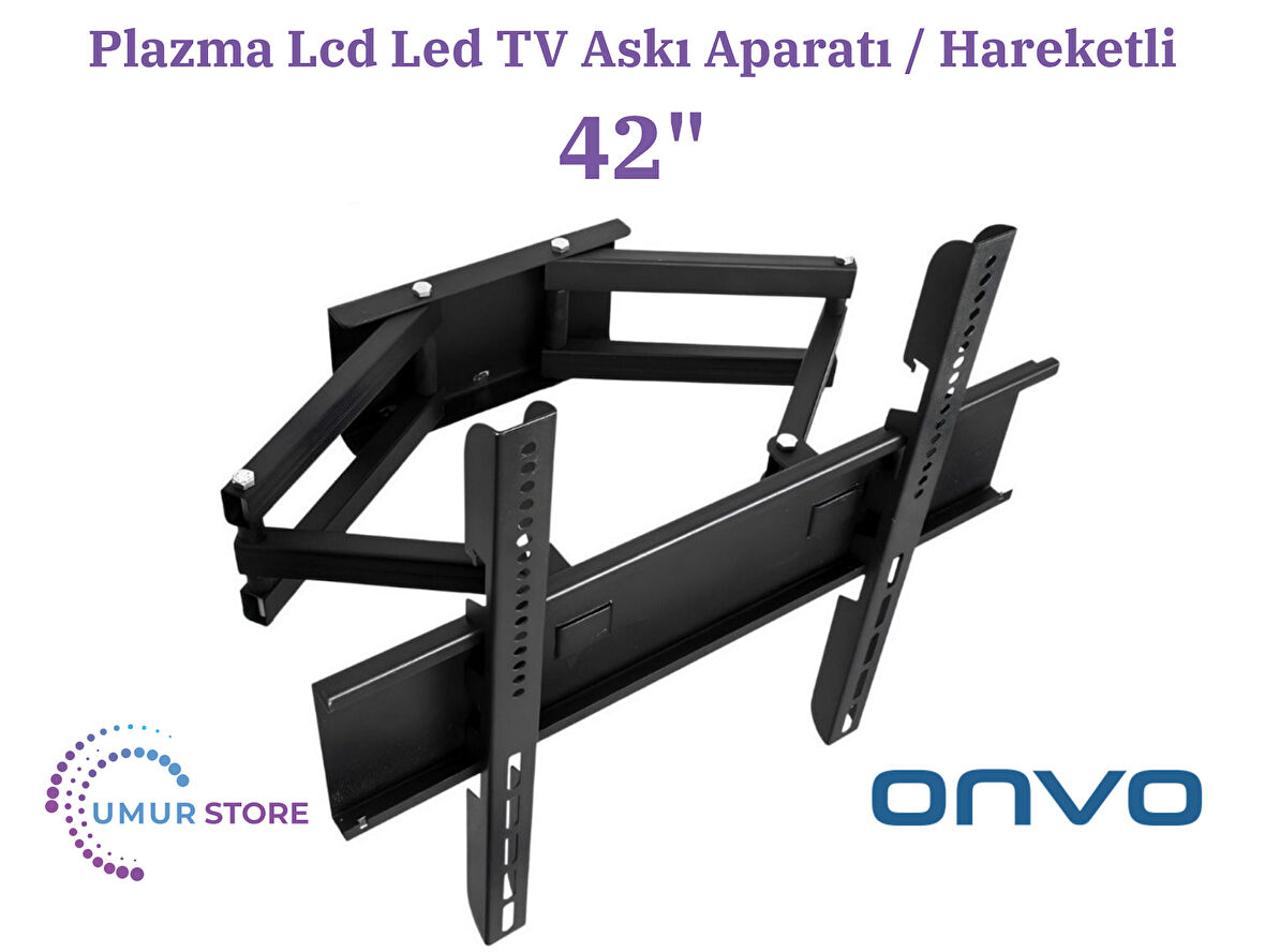 ONVO 42ov6000f 42'' 106 Ekran Uydu Alıcılı Full Hd Android Smart Lcd Led TV Hareketli Duvar Askı Aparatı