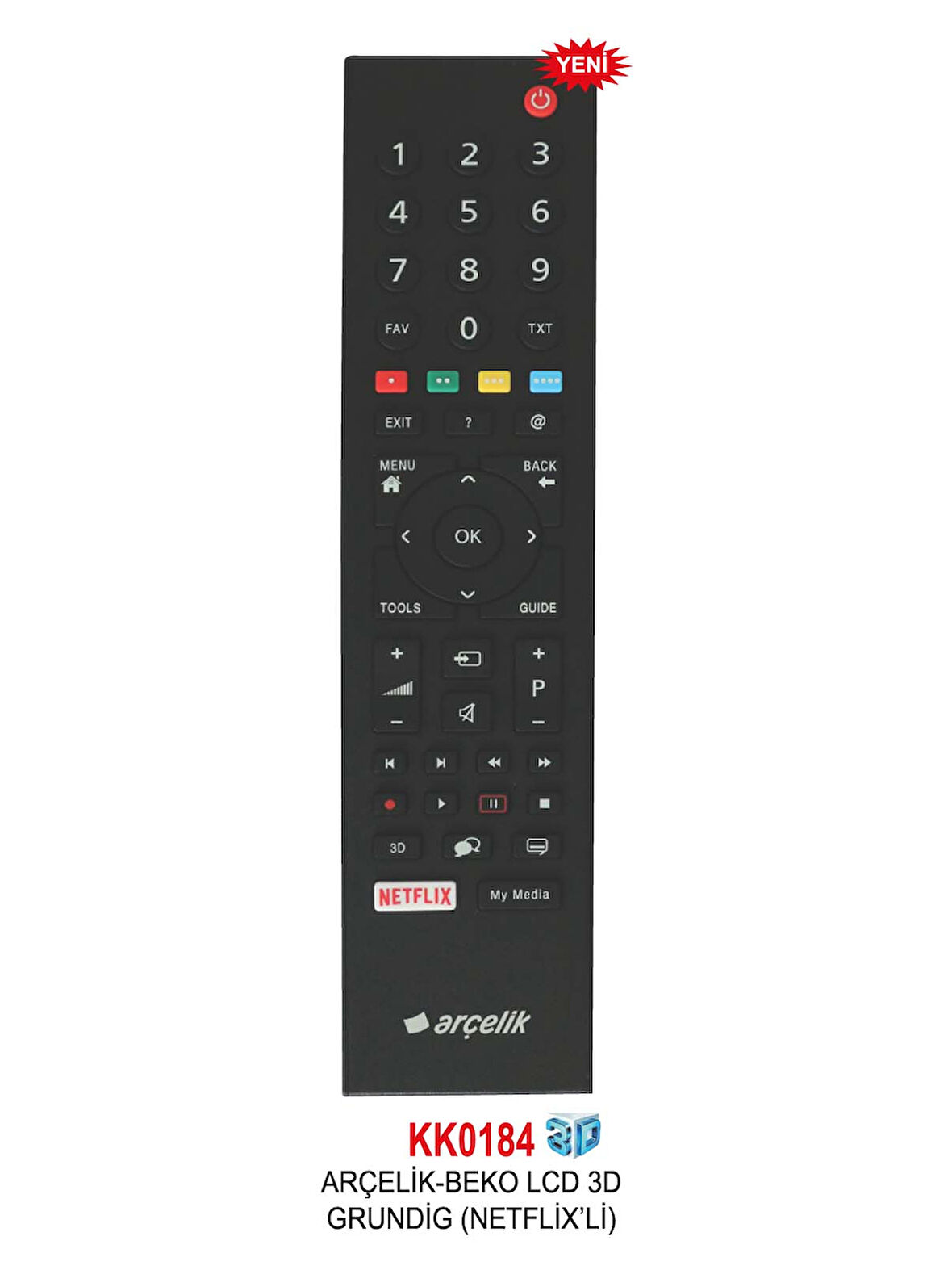 GRUNDIG - LCD 3D (NETFLIX'Lİ) KUMANDA