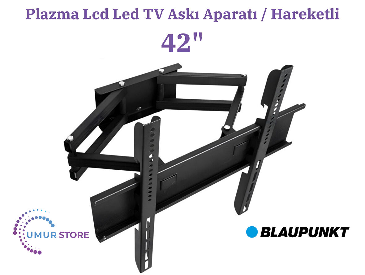 Blaupunkt BL42135 42" 106 Ekran Uydu Alıcılı Full HD Smart Lcd Led TV Hareketli Duvar Askı Aparatı