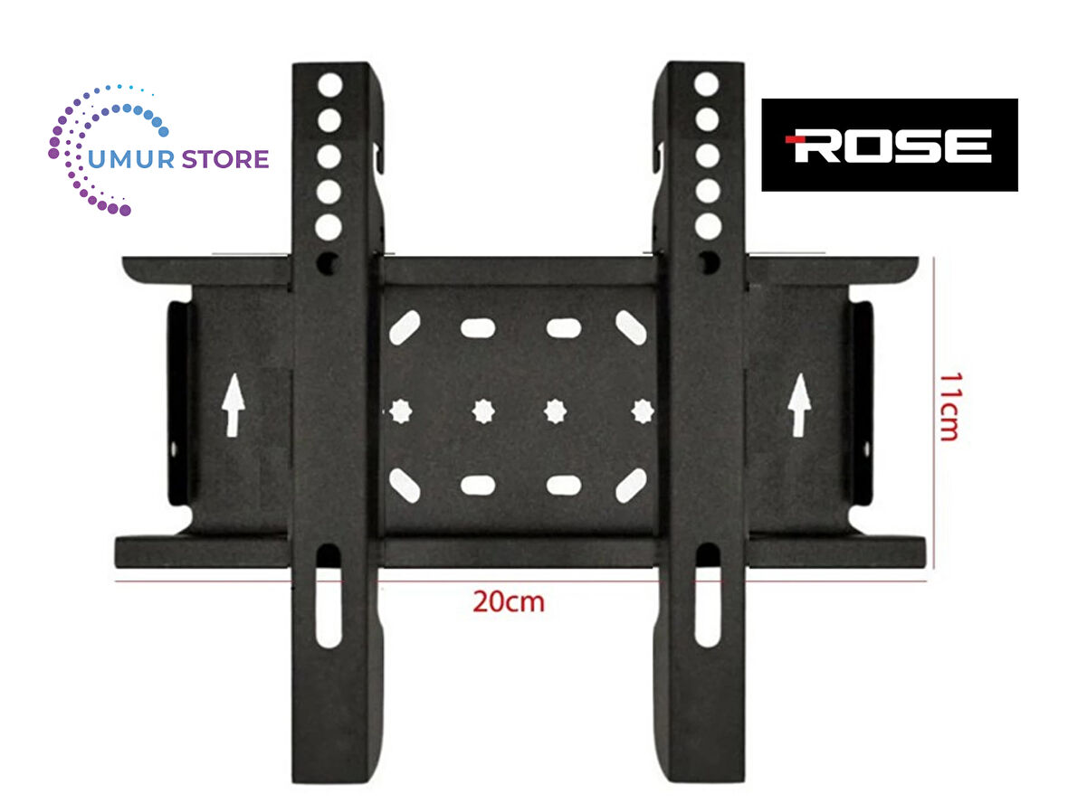 Rose 19" 49 Ekran 12V Full HD Karavan Tekne Yat 19”- 27” inç Lcd Led TV Sabit Askı Aparatı