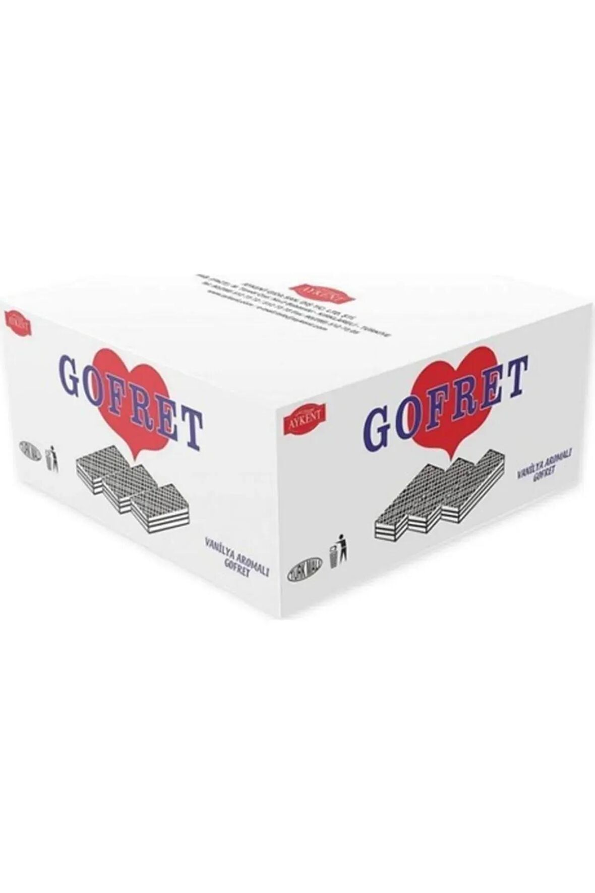 VİATOM Vanilyalı Nostaljik Gofret 2.5kg (PAZAR GOFRETİ)