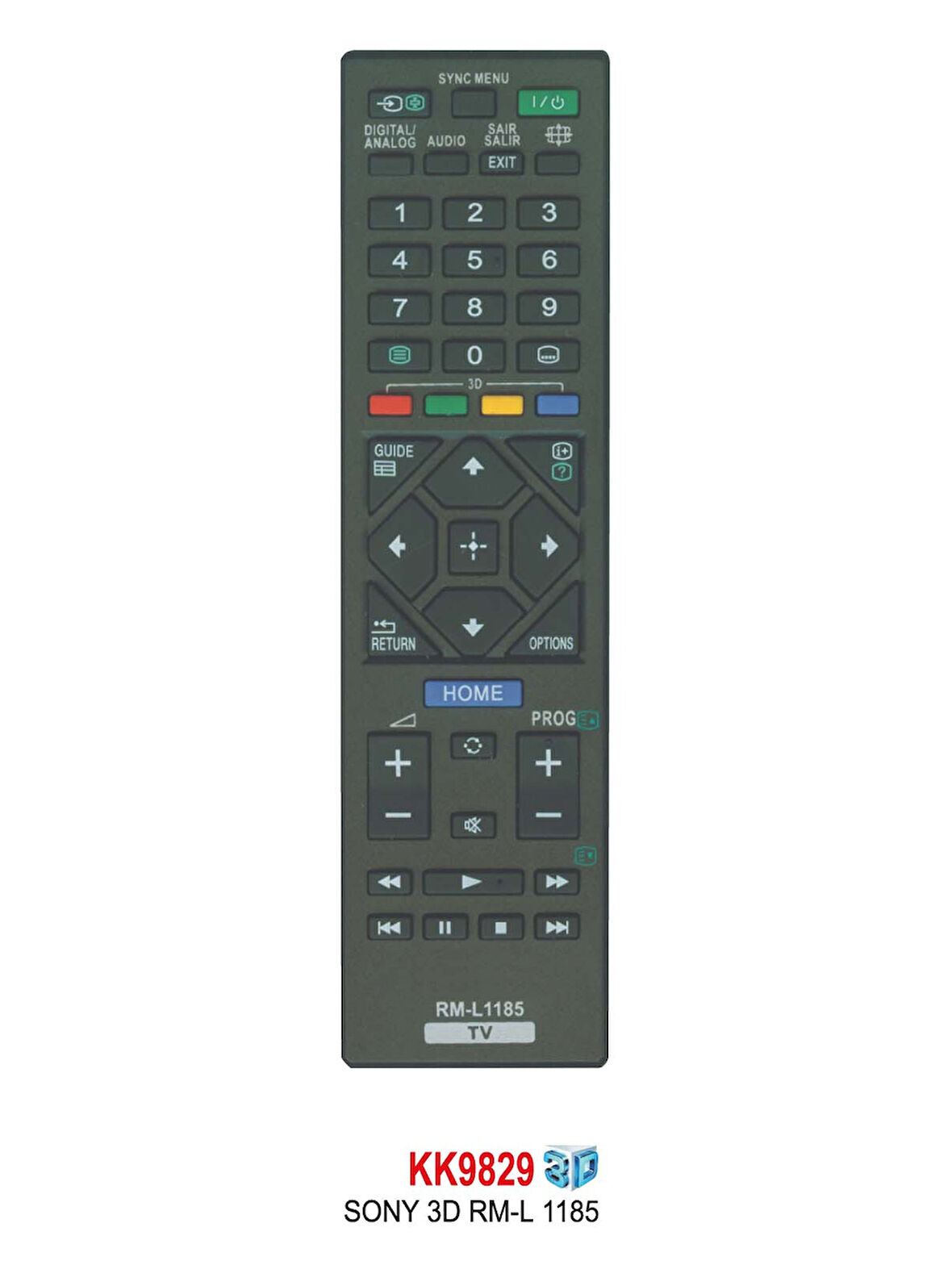 SONY 3D RM-L 1185 LCD  KUMANDA