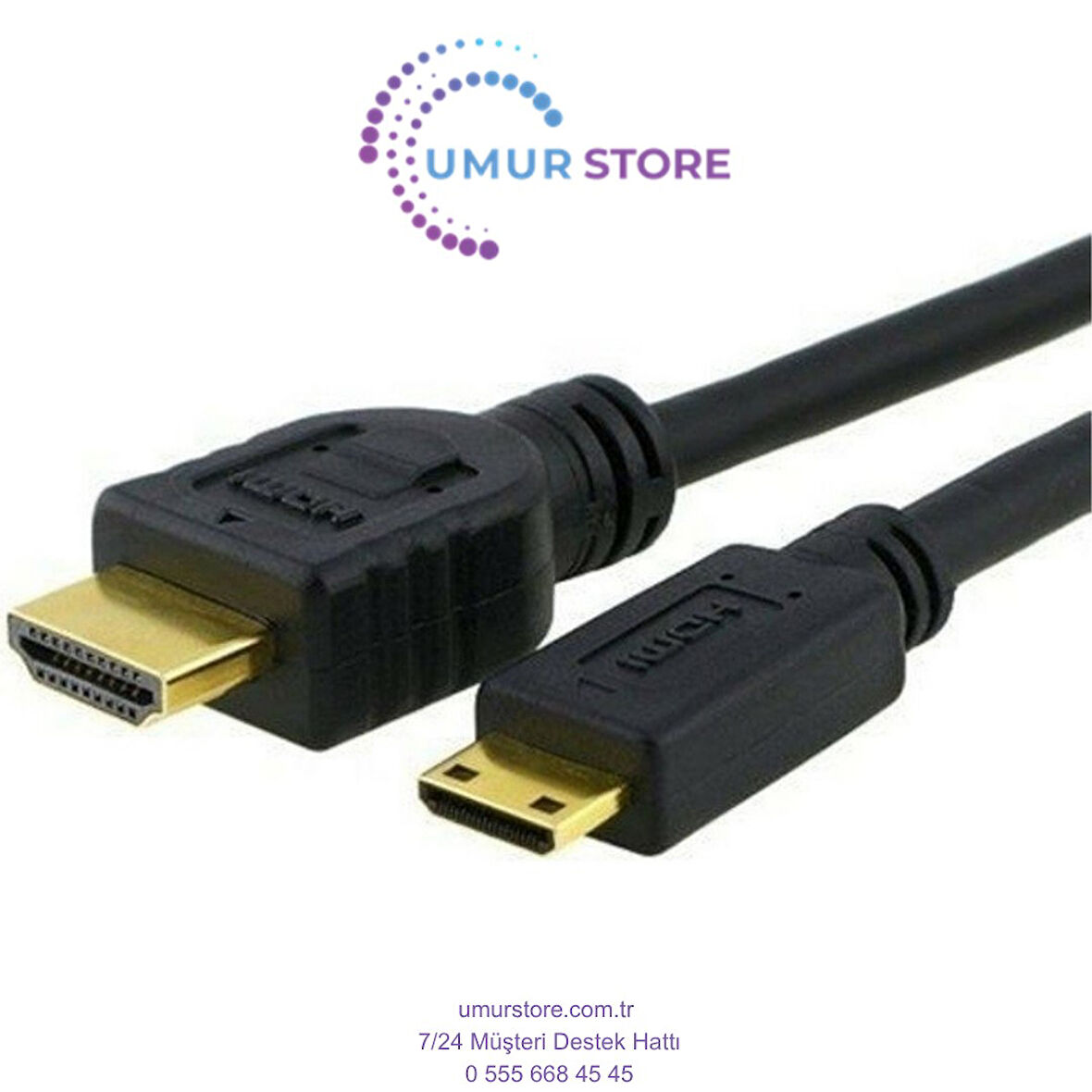 3 Metre Mini HDMI Kablo Mini HDMI Mini HDMI 3 Metre Mini HDMI Kablo