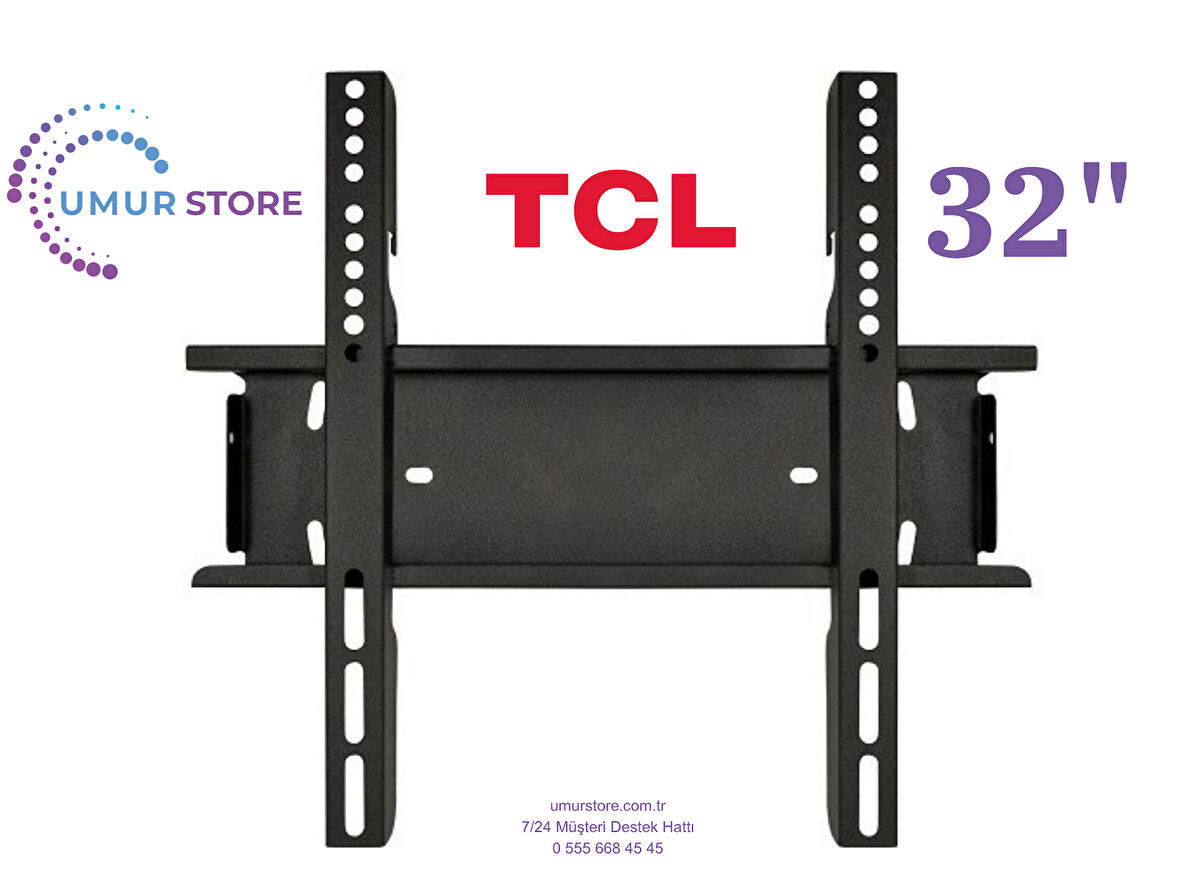 TCL 32S5K Full HD 32" 82 Ekran Uydu Alıcılı Google Smart 32”, 39”, 40” Uyumlu Lcd Led TV Sabit Duvar Askı Aparatı