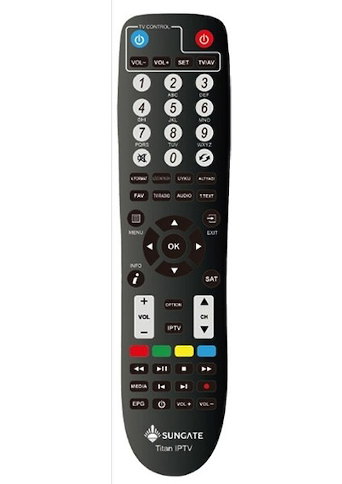 Uyumlu Sungate Kr Sungate Tıtan Iptv Hd Uydu Alıcı Kumanda