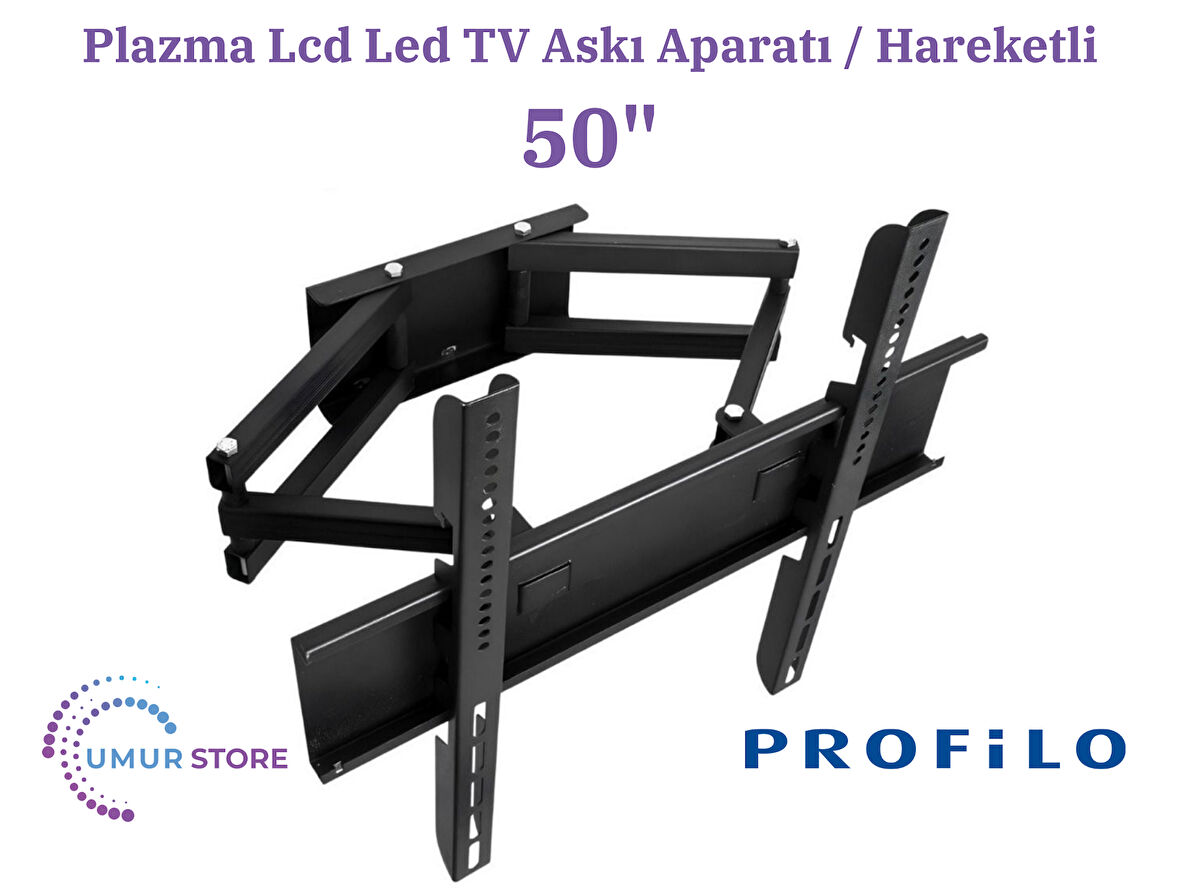 Profilo 50PA515EG 50" Uydu Alıcılı 4K Ultra HD Android Smart 126/127 Ekran Lcd Led TV Hareketli Duvar Askı Aparatı