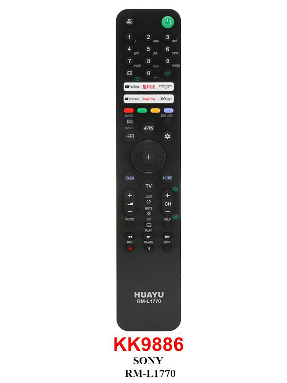 SONY RM-L1770 NETFLIX-YTUBE-PRIME-GOOGLE-DISNEY LCD KUMANDASI