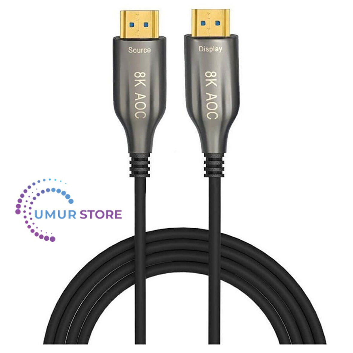 40 Metre - Aoc Fiber HDMI 2.1 Kablo - 48GBPS, 8K@60Hz, 4K@120Hz, 4K@60Hz, Earc, D-Hdr, Dolby Vision