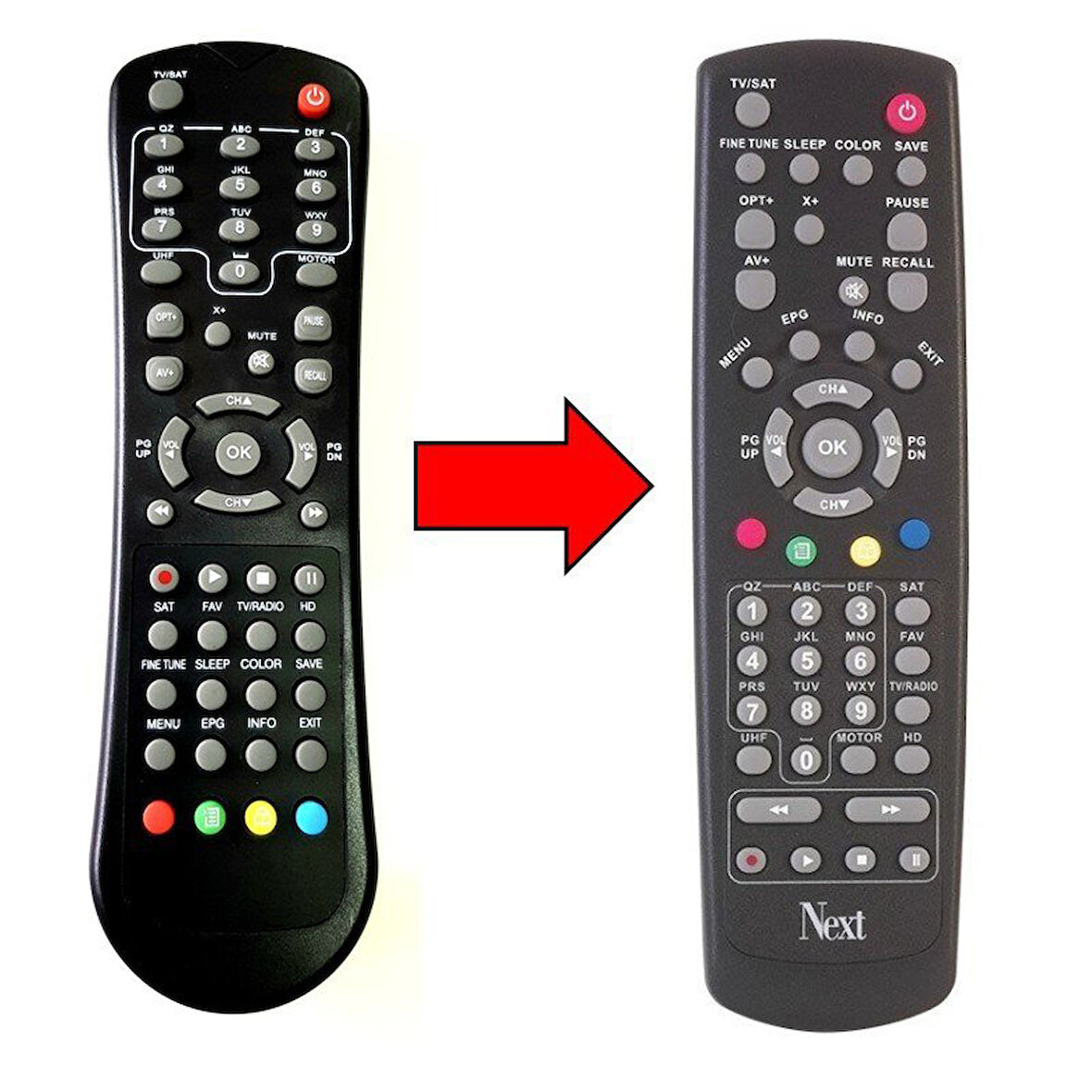 Next YE-2000 HD Uydu Alıcı Kumandası Muadil