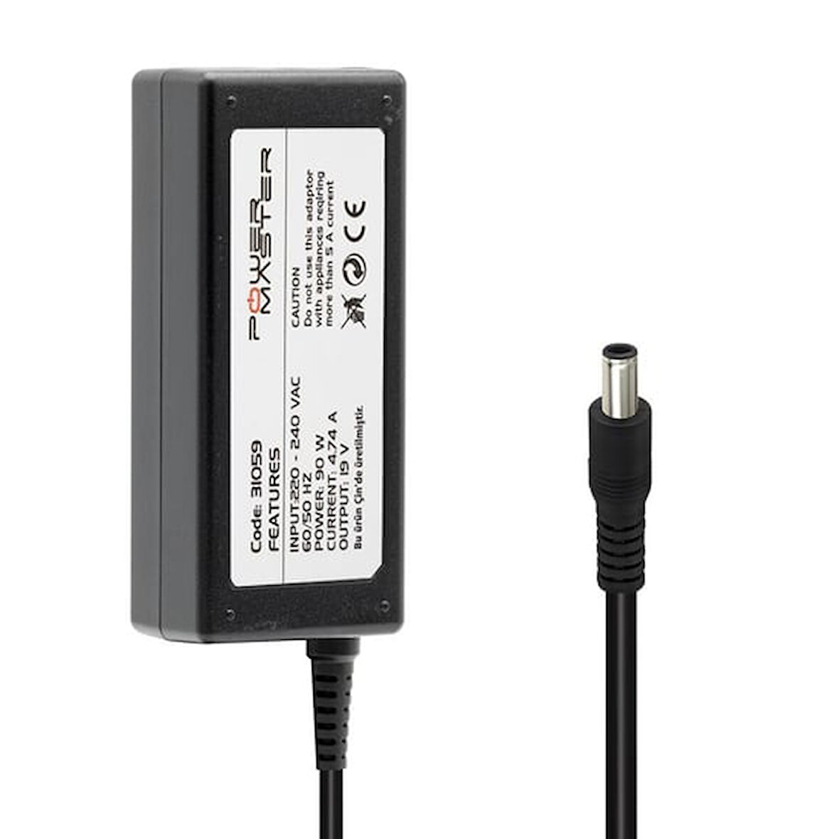 19 Volt - 4.74 Amper 5.5*3.0 Mm Uçlu Adaptör