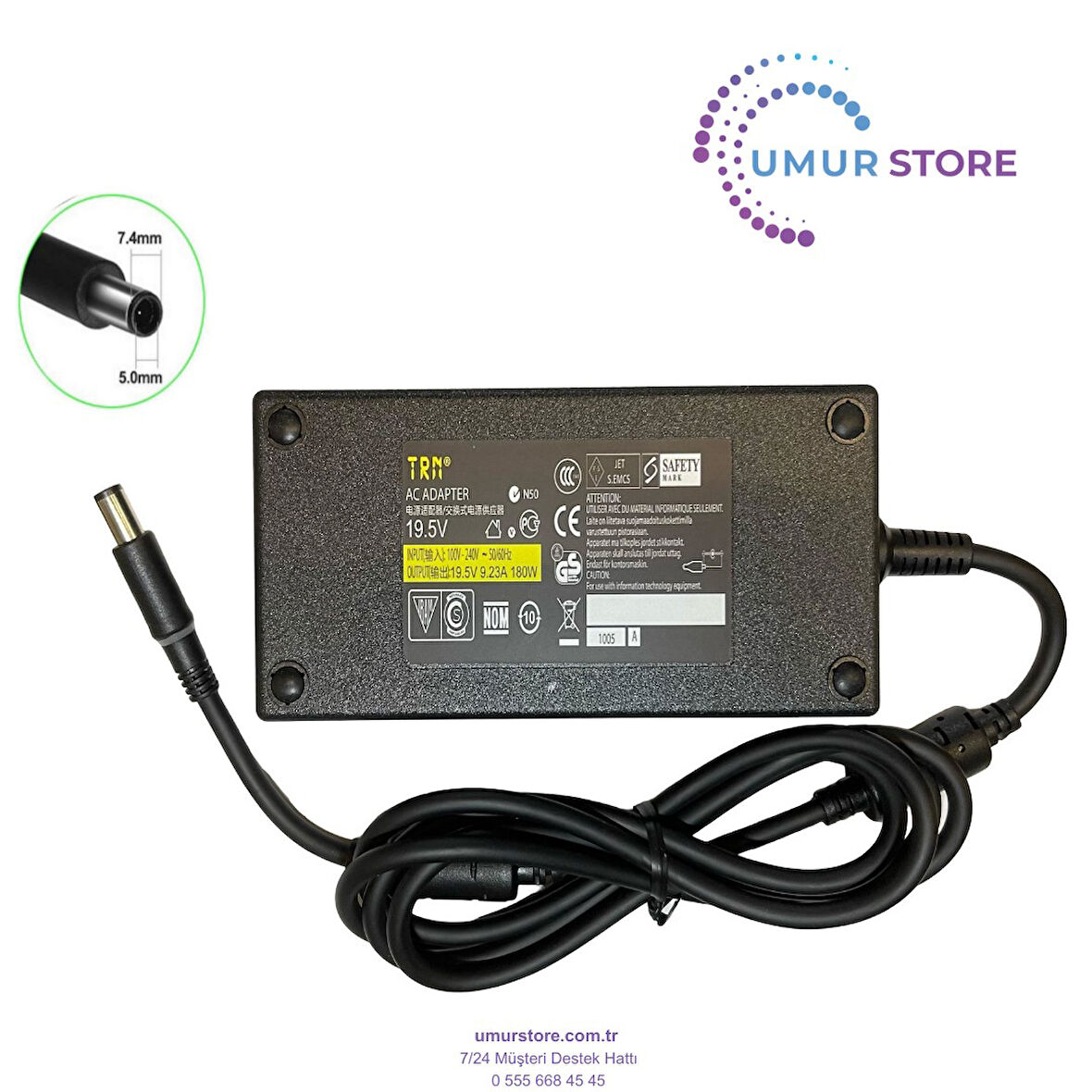 Acer ADP-180MB K 7.4x5.0mm Notebook Adaptörü