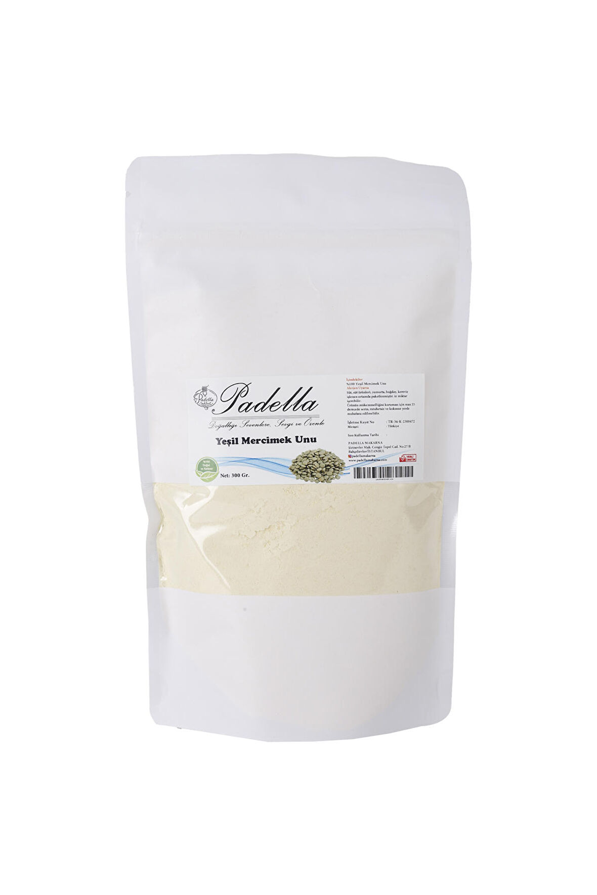 Yeşil Mercimek Unu 300 Gr