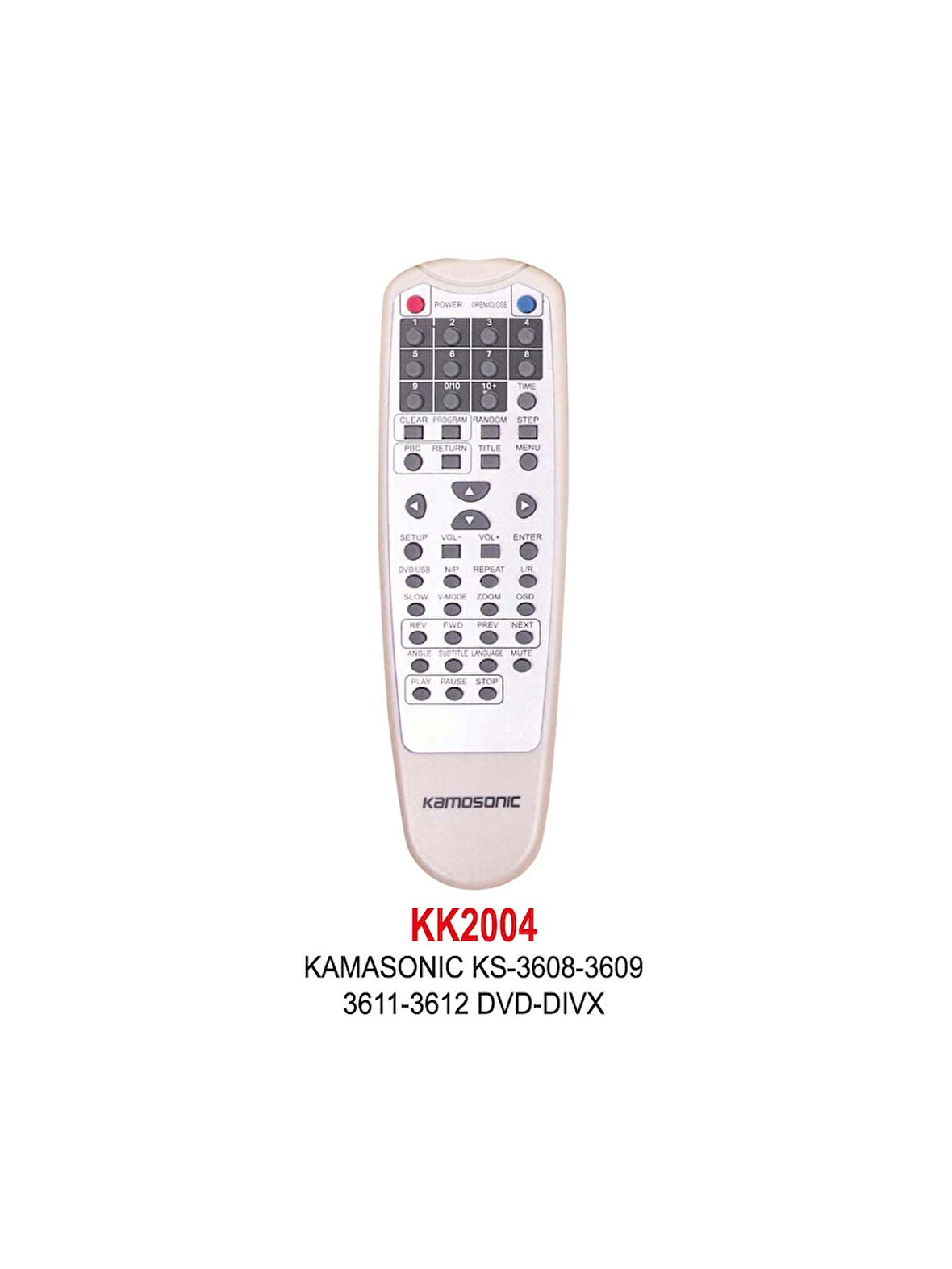KAMASONIC KS-3608-3609-3611-3612 DVD-DIVX KUMANDA