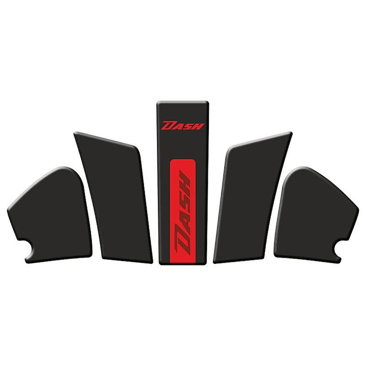 Gogo Hero Dash 125 (2022-2024) Tank Pad Set 002 Siyah/Kırmızı