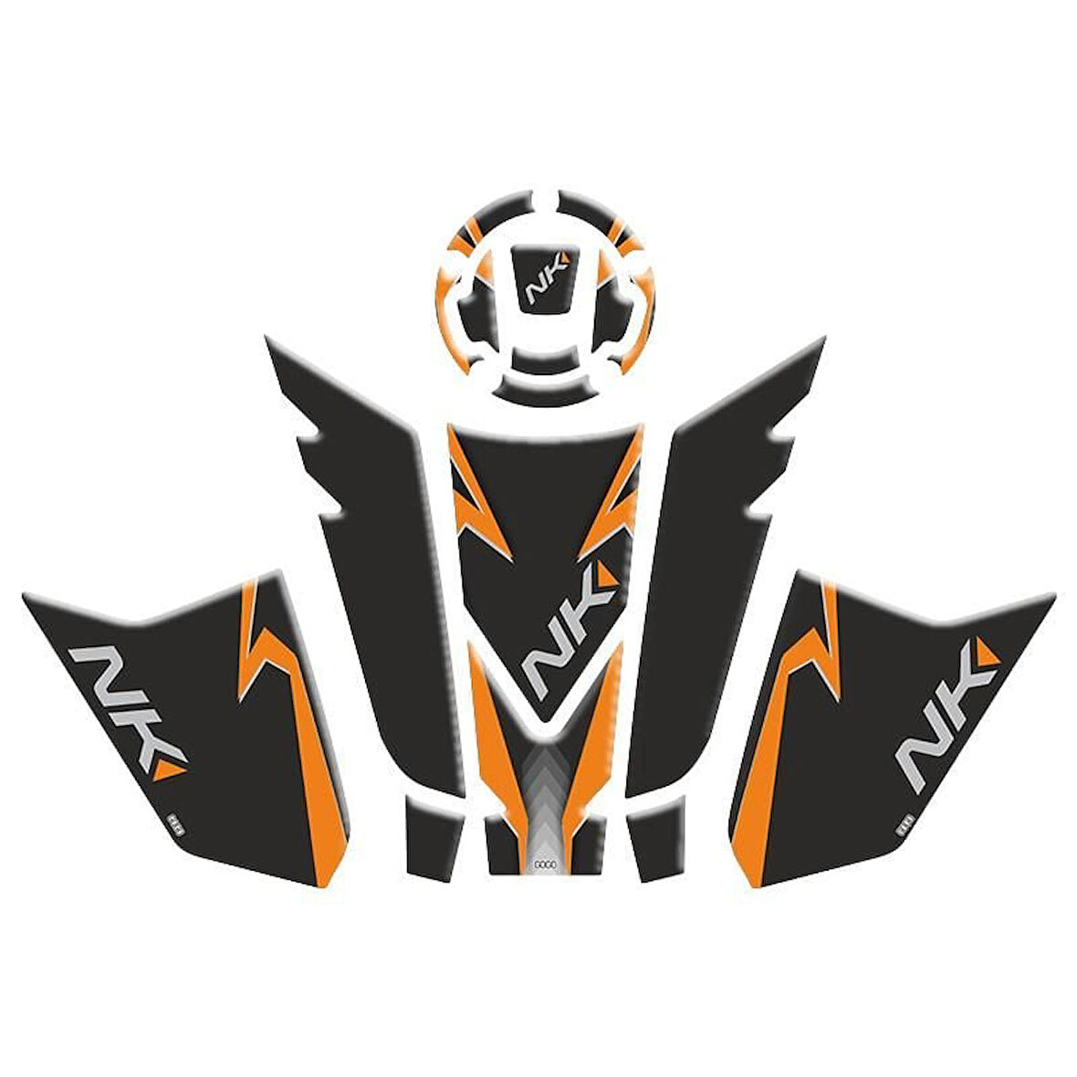 Gogo Tank Pad Set Turuncu 003 (8 Parça) - CF Moto NK 250