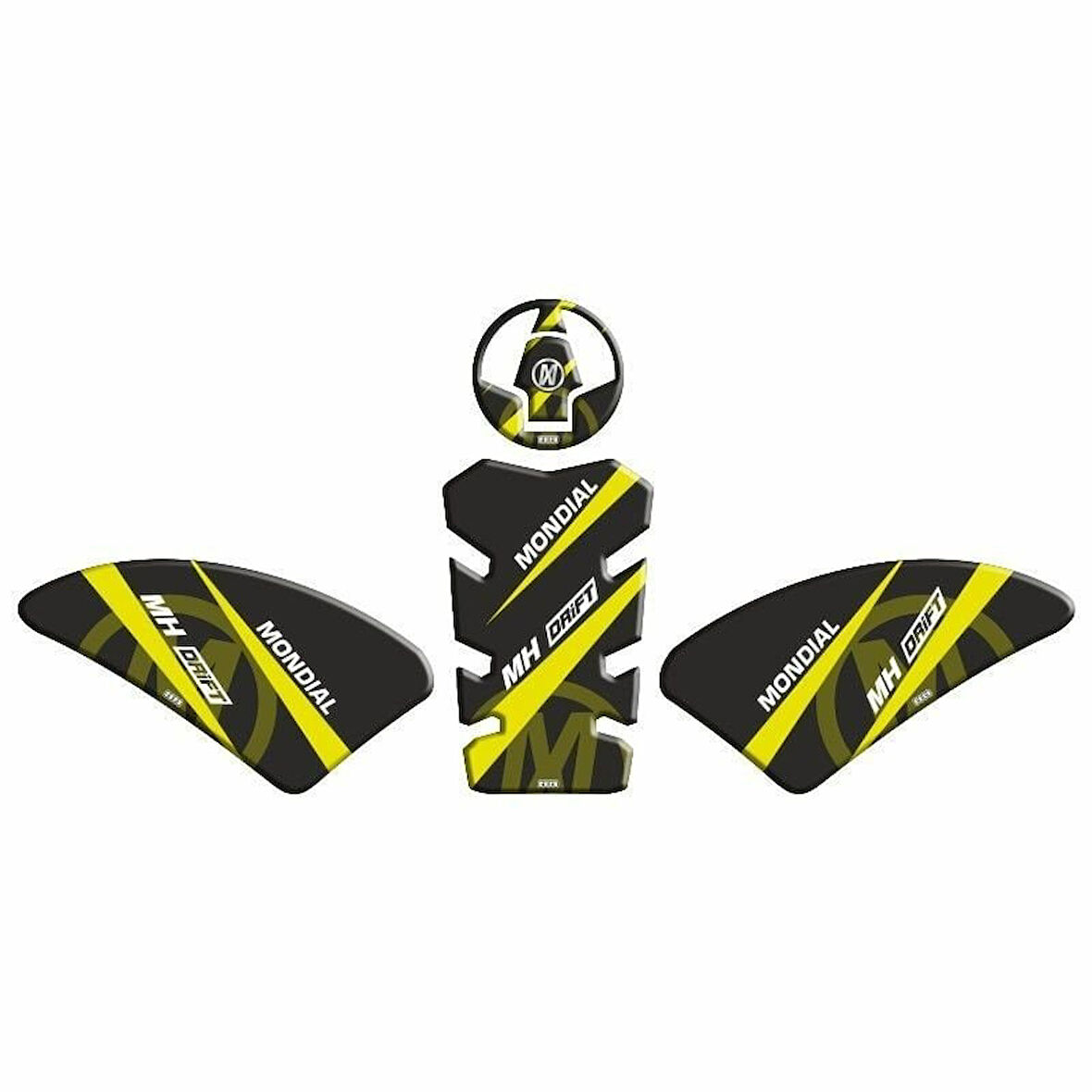 Gogo Mondial Drift L Tank Pad 004 Siyah/Sarı