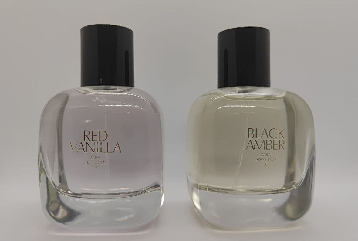 ZARA RED VANILLA EDT 90 ML + ZARA BLACK AMBER EDT 90 ML (3,0 FL. OZ). KADIN PARFÜM SETİ 2X90 ML (İNDİRİM ŞEHRİ)