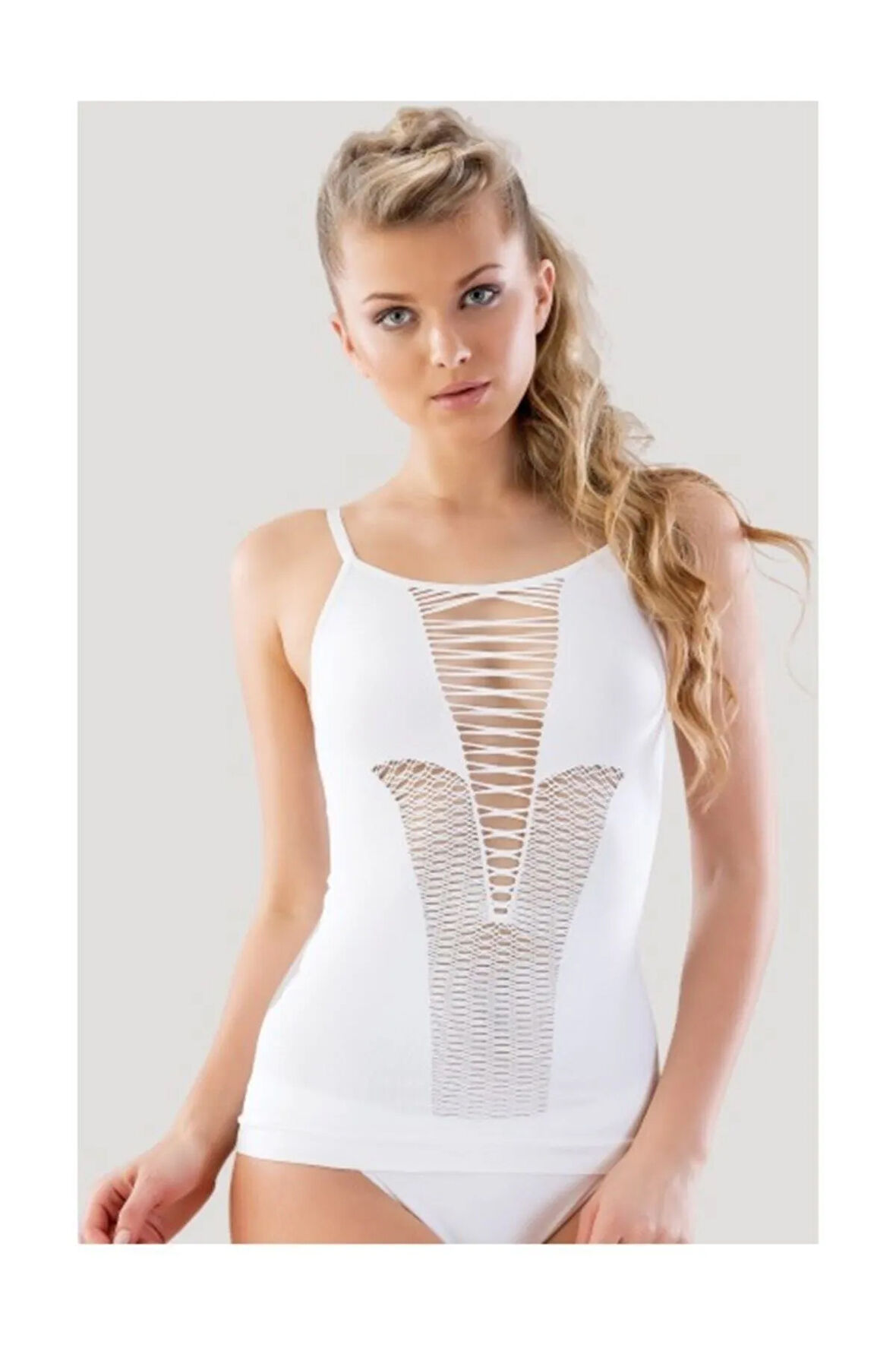 Seamless Korse Atlet Beyaz 5038