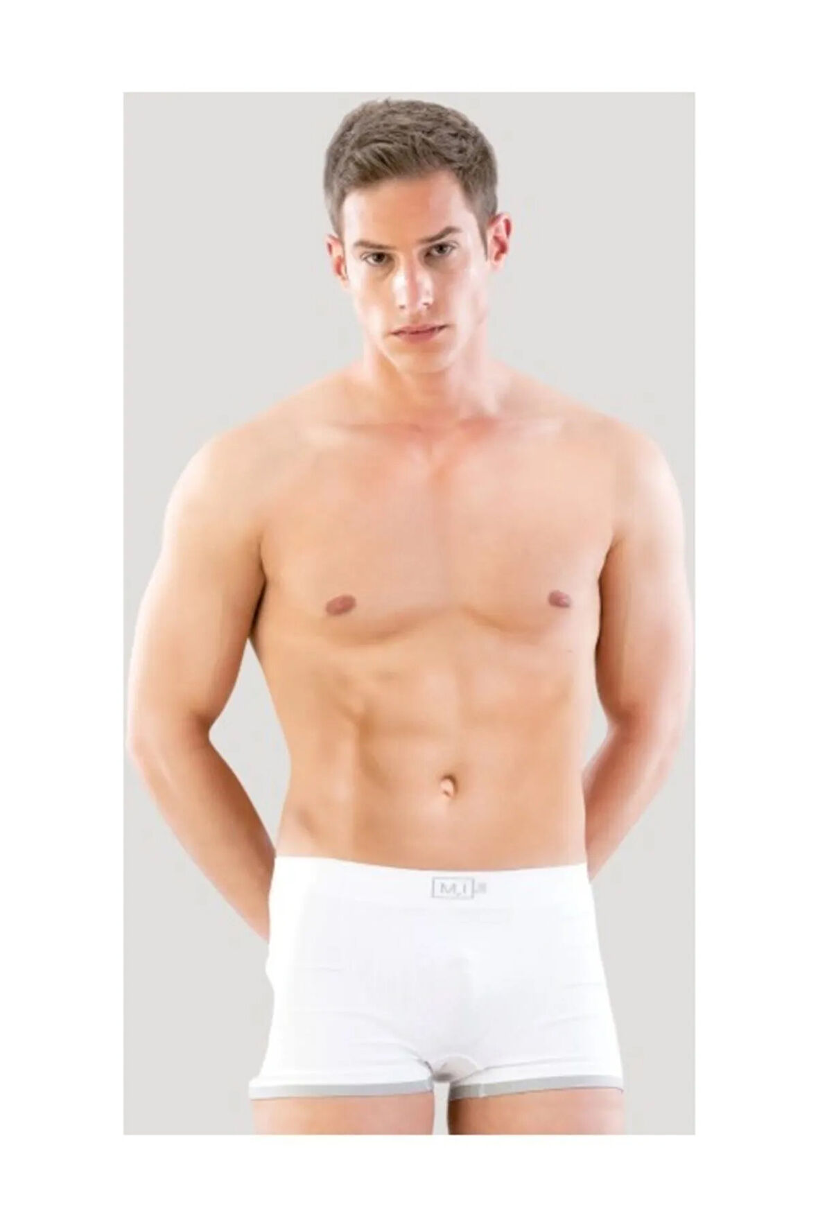 Dikişsiz Erkek Boxer Beyaz 2104