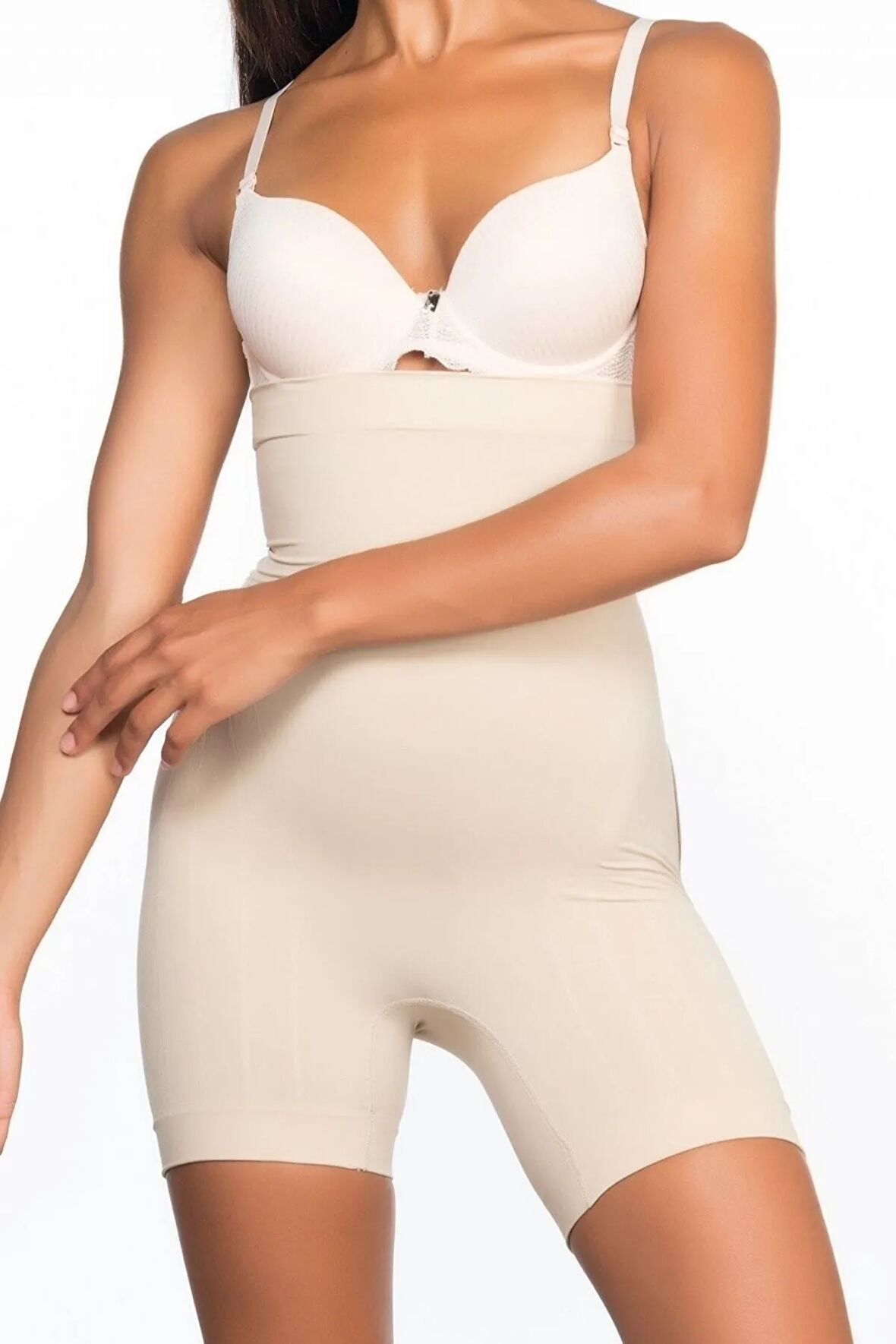 Kadın Ten Karın Toparlayıcı Özel Tasarım Boxer Korse 2033t