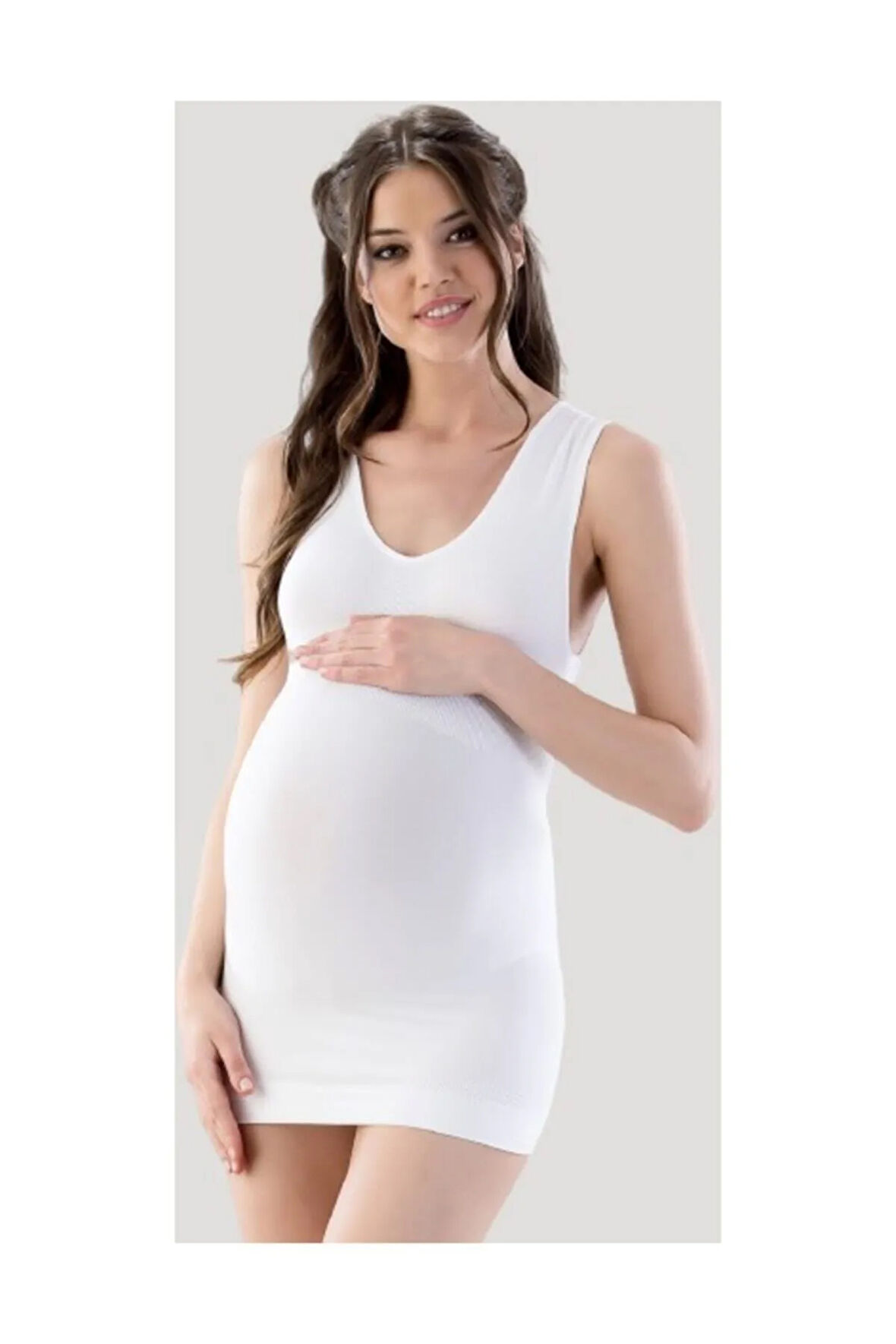 Seamless Hamile Atlet Beyaz 5200