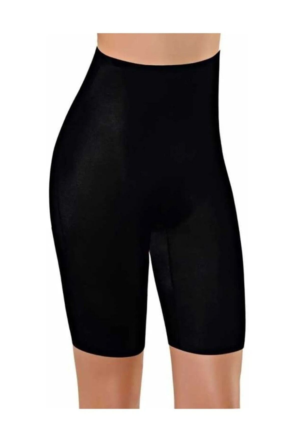 Siyah Kadın Lazer Kesim Boxer Korse